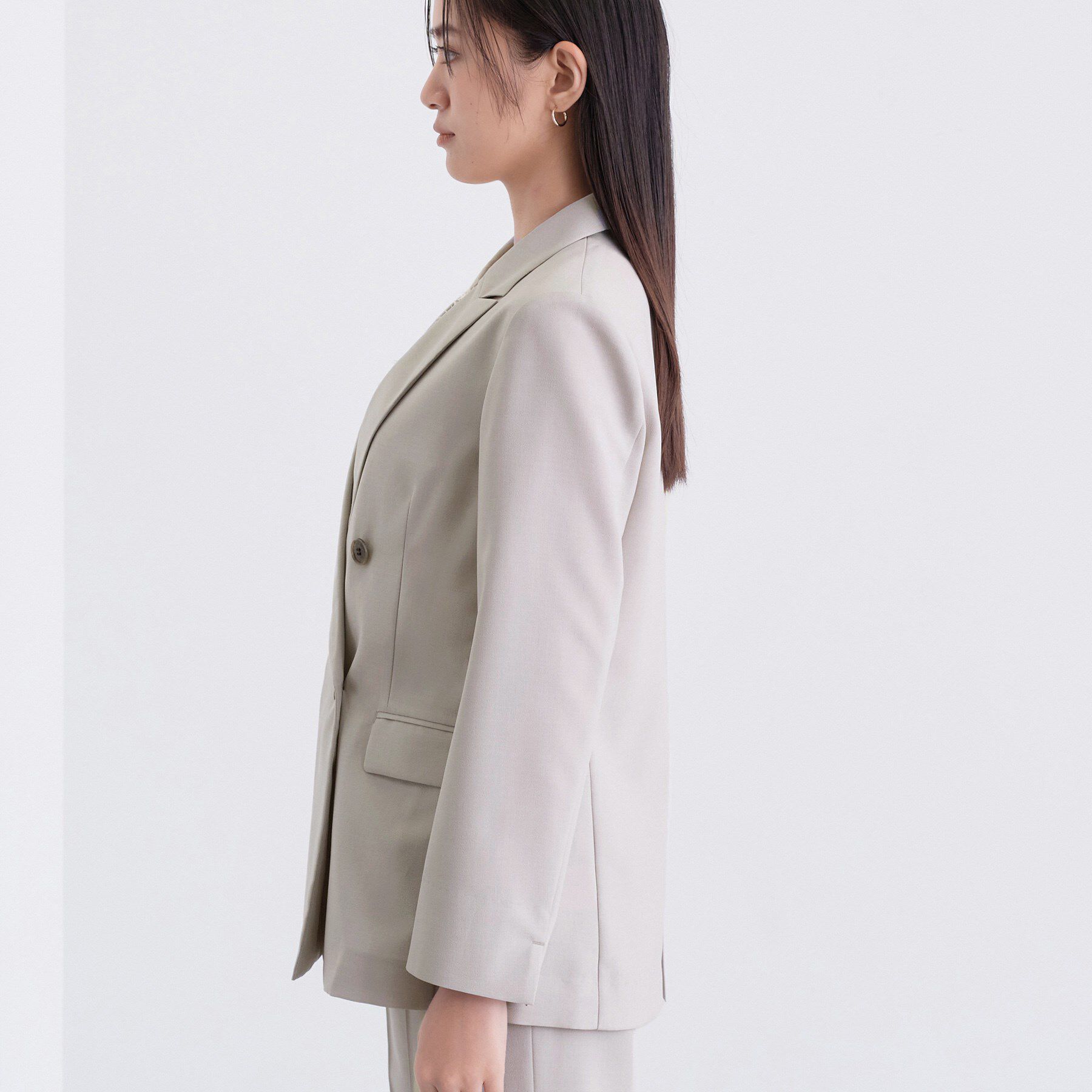 INDIVI「【UVケア】ライトダブルジャケット」|テーラードジャケット|
