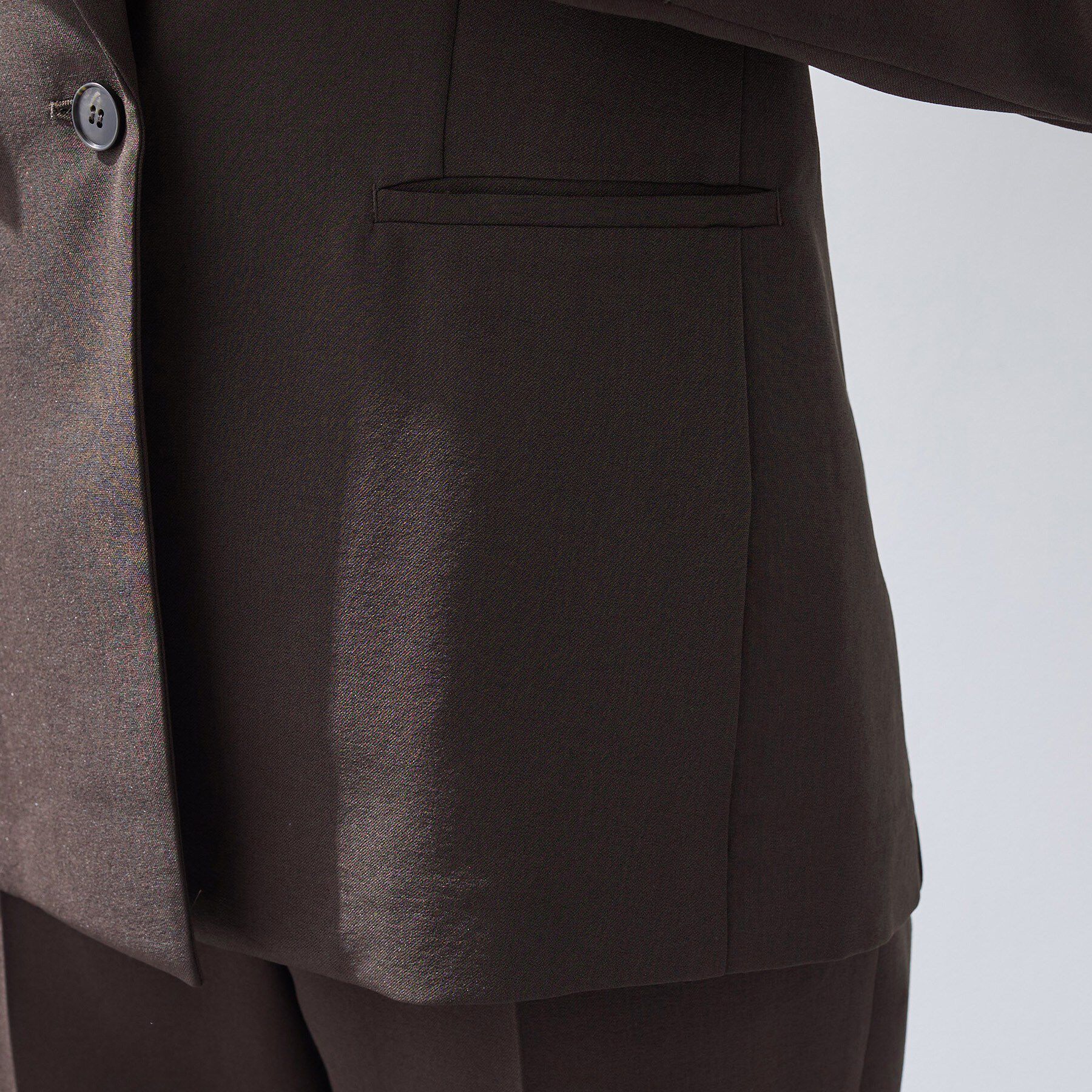 INDIVI「【洗える／UVケア／麻調】シングルジャケット」|テーラードジャケット|