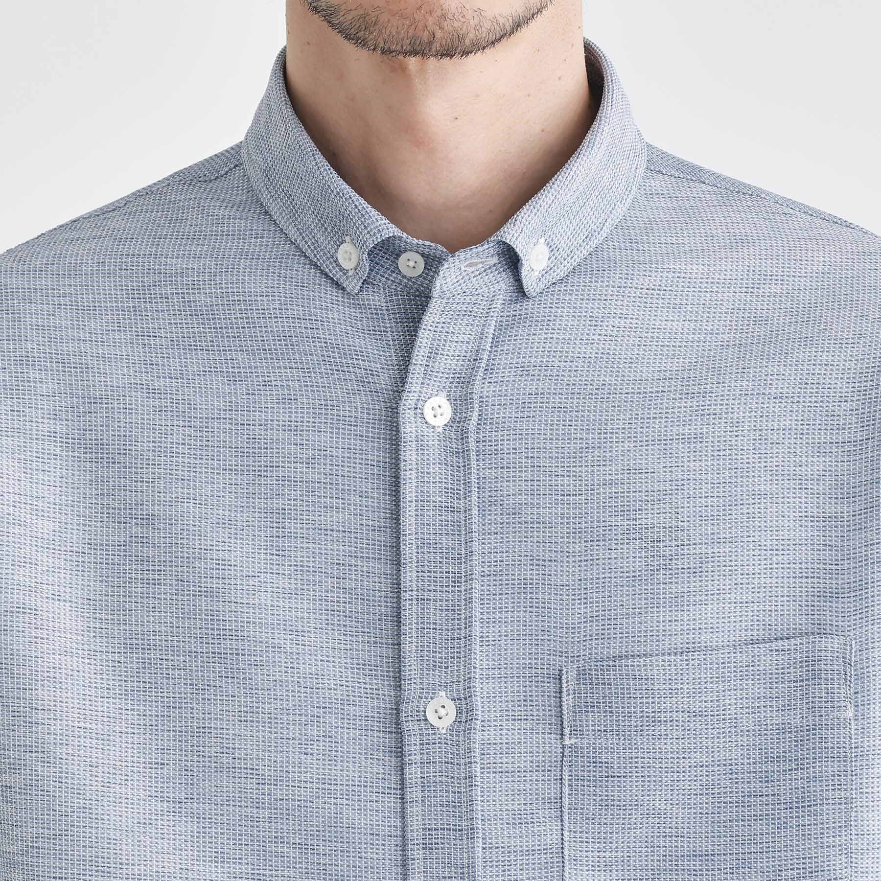 TAKEO KIKUCHI「【Sサイズ～】カラミ織り 7分袖シャツ」|シャツ・ブラウス|