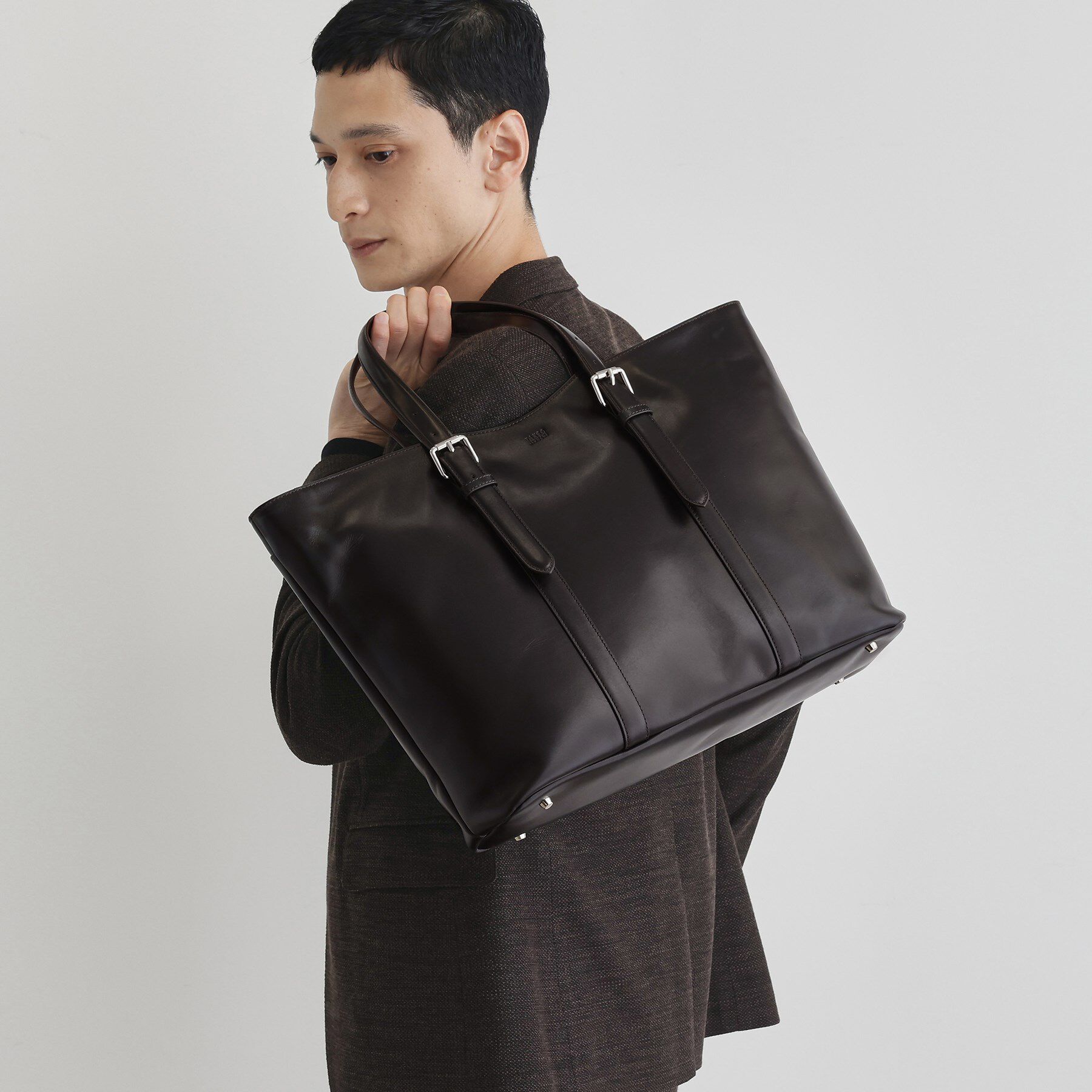 TAKEO KIKUCHI「アニリンレザー トート」|トートバッグ|