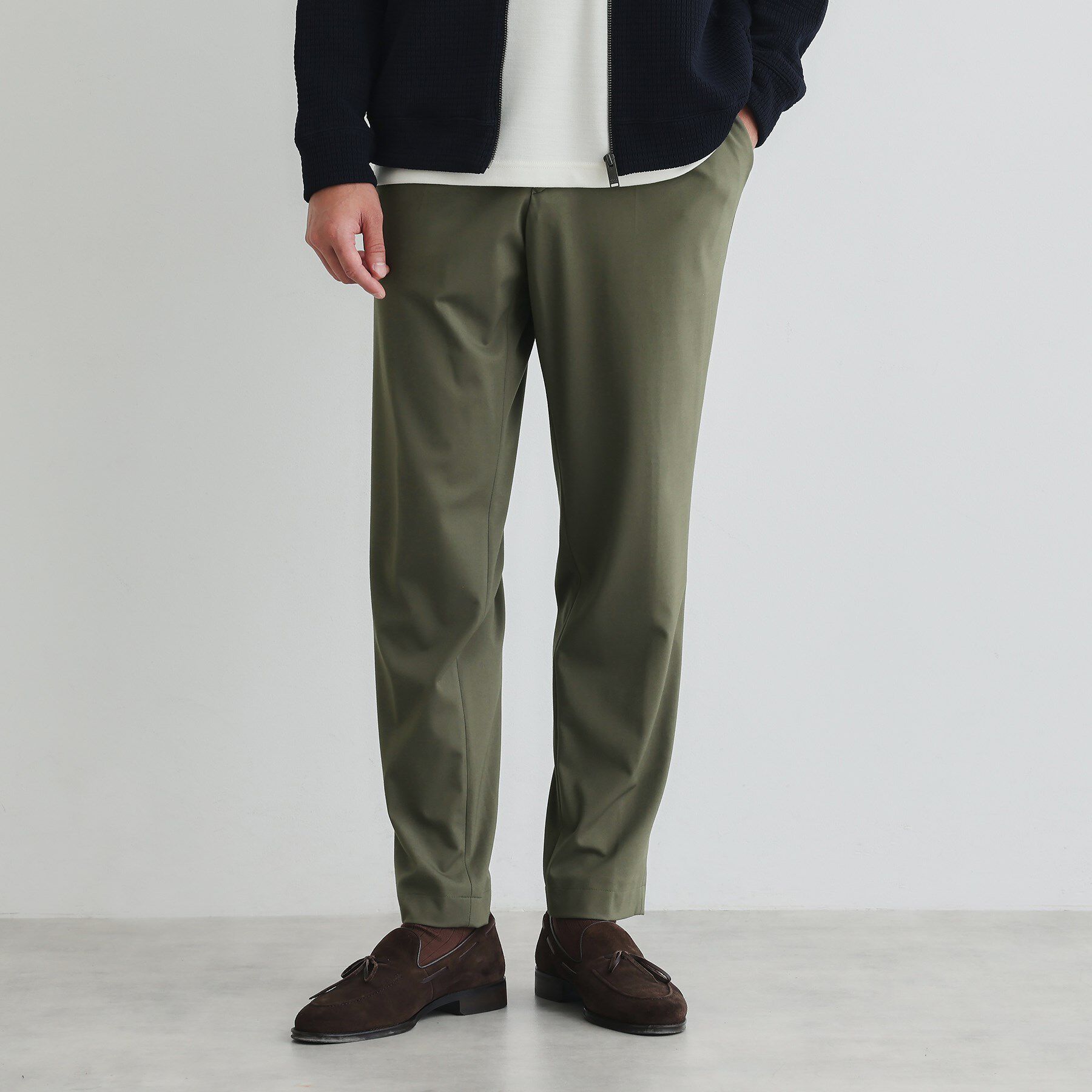 TAKEO KIKUCHI「サイドゴアウエスト スリム スラックス」|その他|