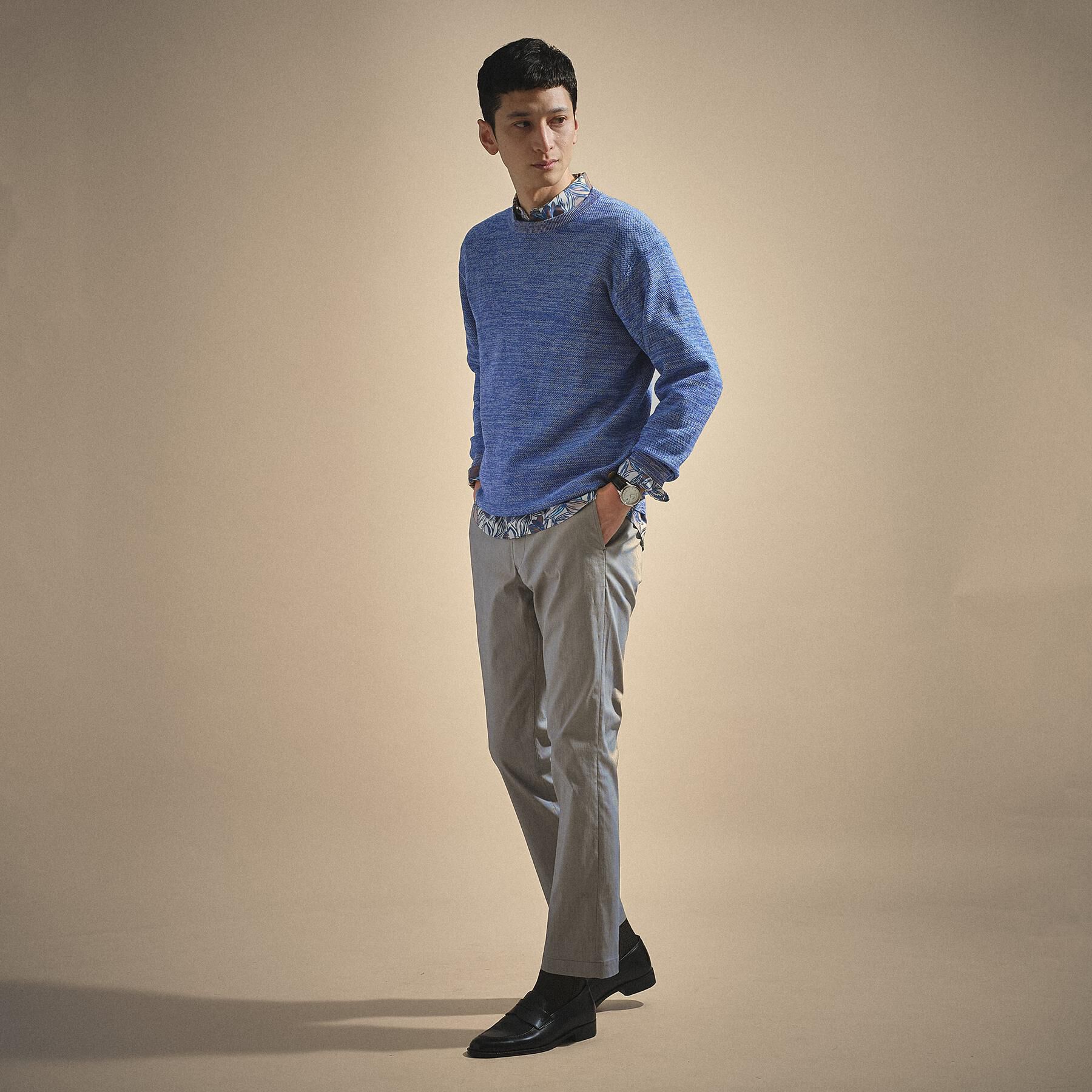 TAKEO KIKUCHI「カラーメランジ プルオーバーニット」|ニット・セーター|