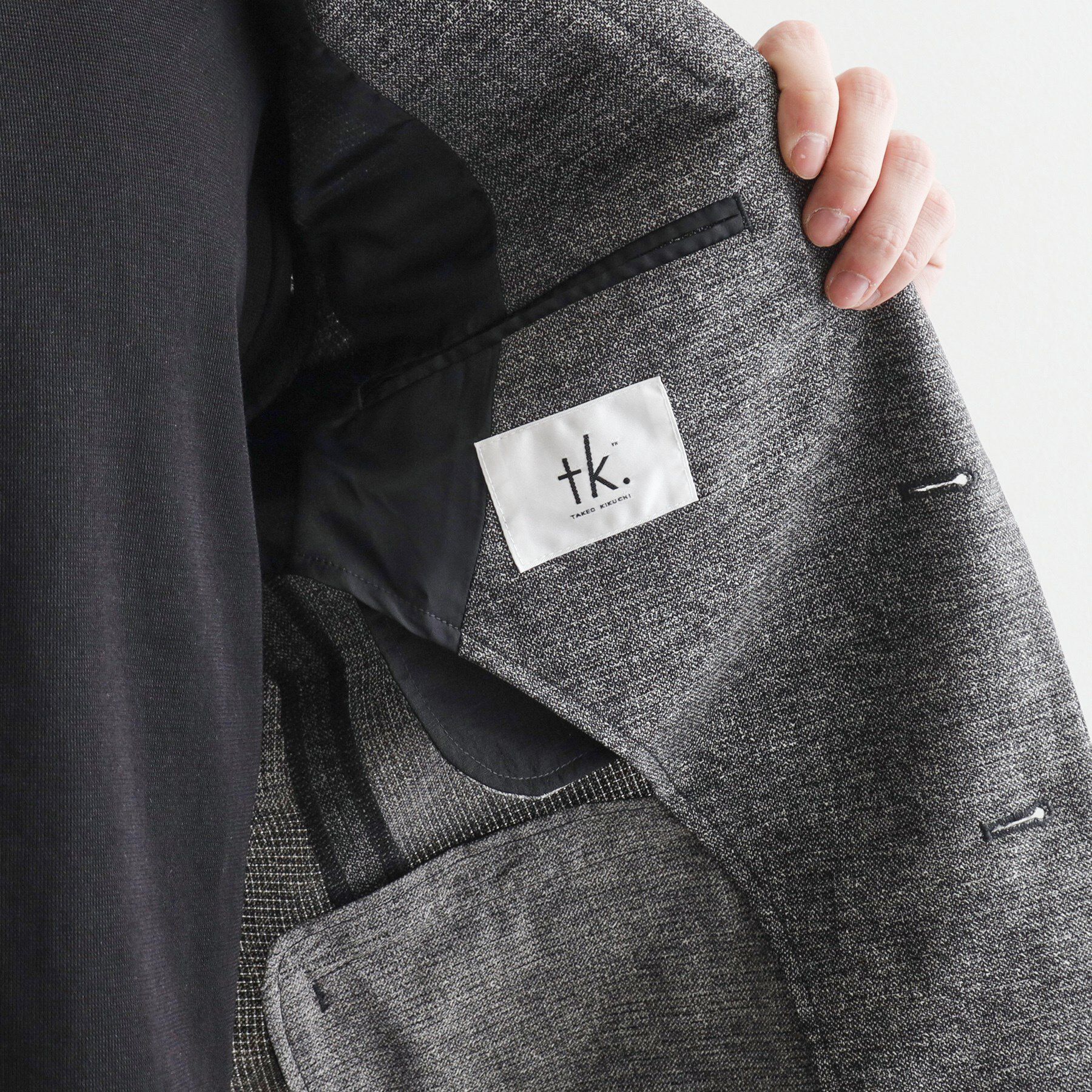 tk.TAKEO KIKUCHI「【洗える／通気性】COOL DOTS(R)テーラードジャケット（セットアップ対応）」|テーラードジャケット|