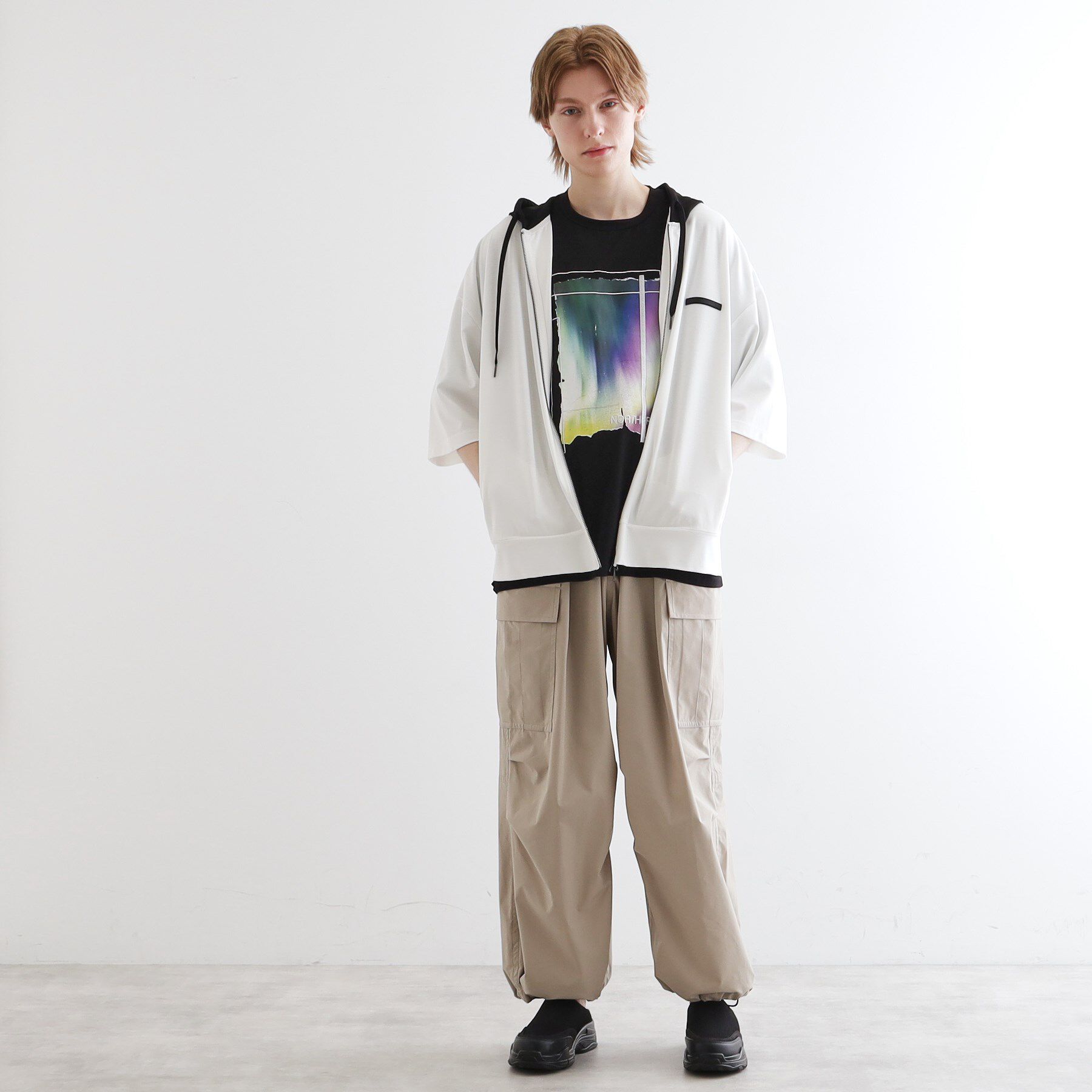 tk.TAKEO KIKUCHI「オーバージップパーカ」|パーカー|