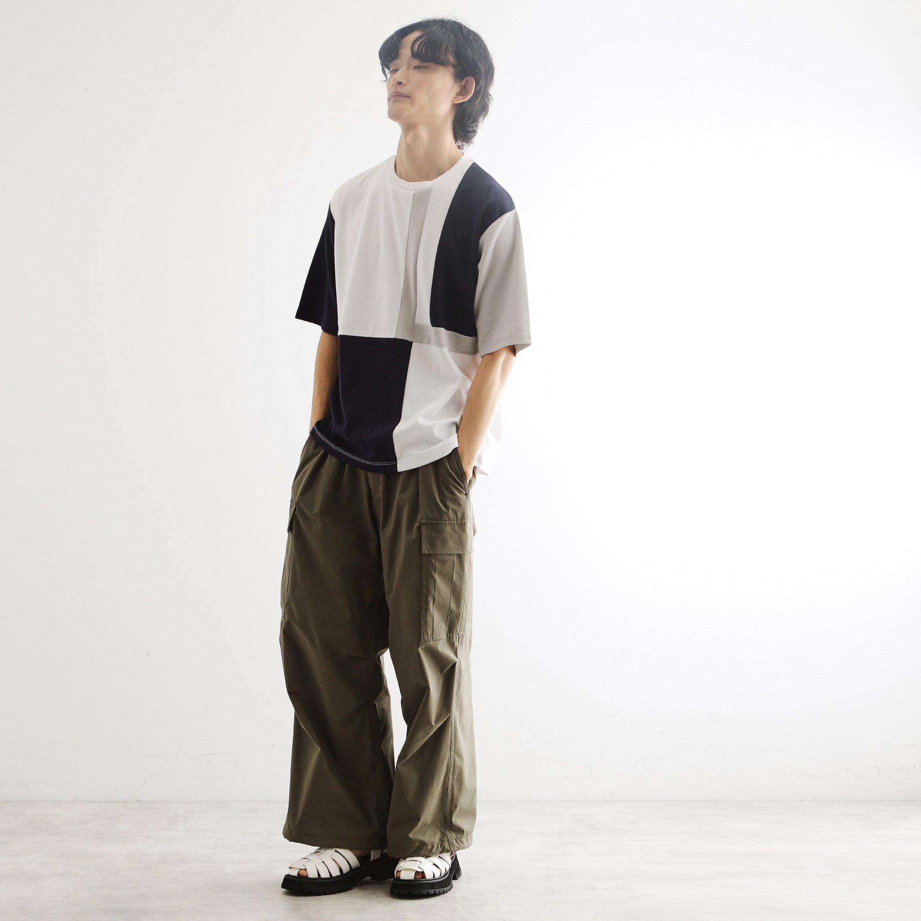 tk.TAKEO KIKUCHI「L字切替カットソー」|Tシャツ・カットソー|