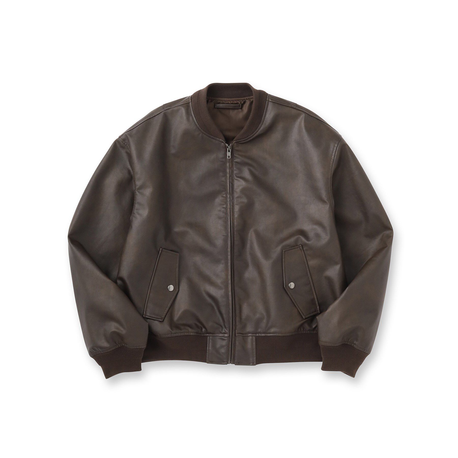 tk.TAKEO KIKUCHI「シンセティックレザー MA－1」|ブルゾン・スタジャン|