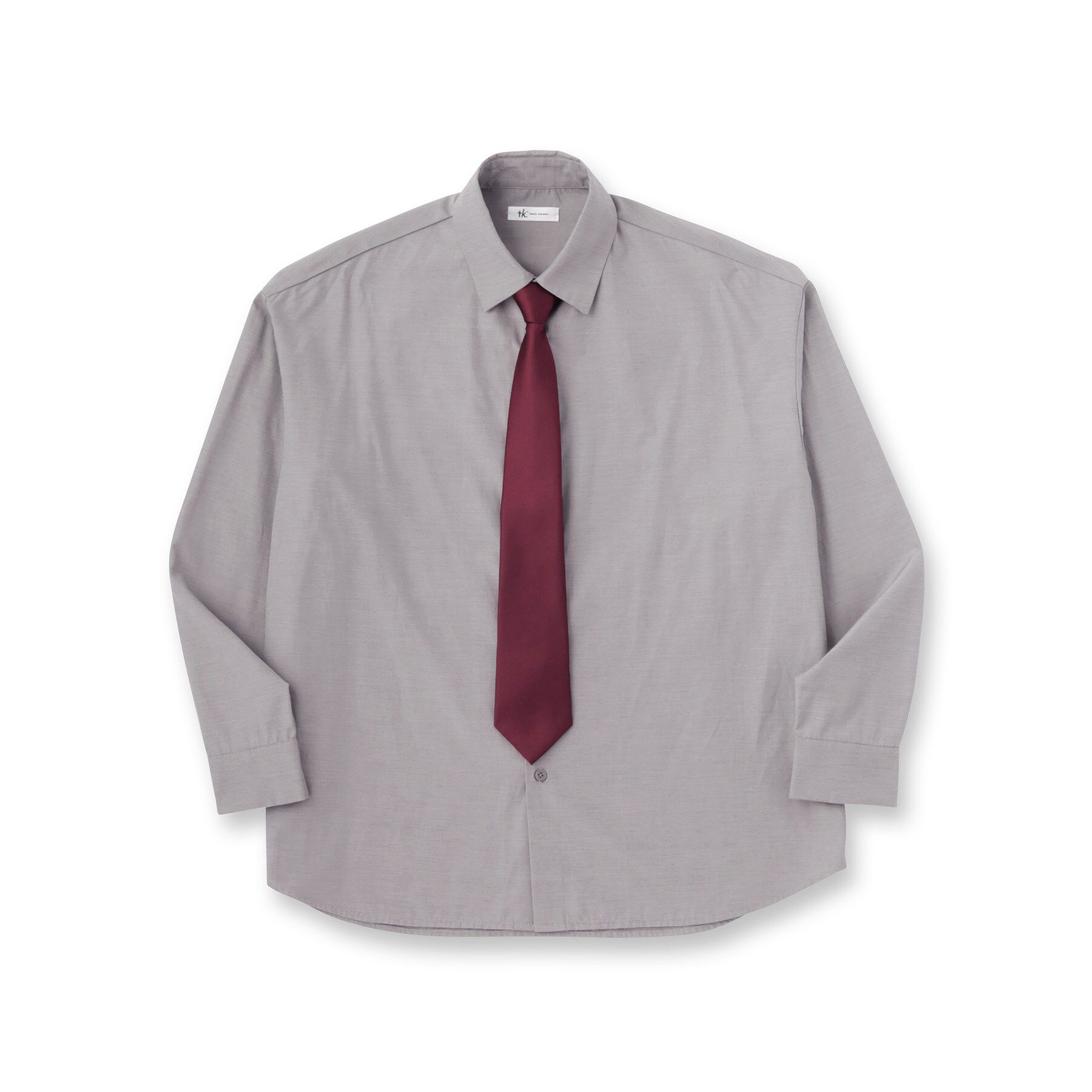 tk.TAKEO KIKUCHI「【ネクタイ付き】グランパシャツ」|シャツ・ブラウス|