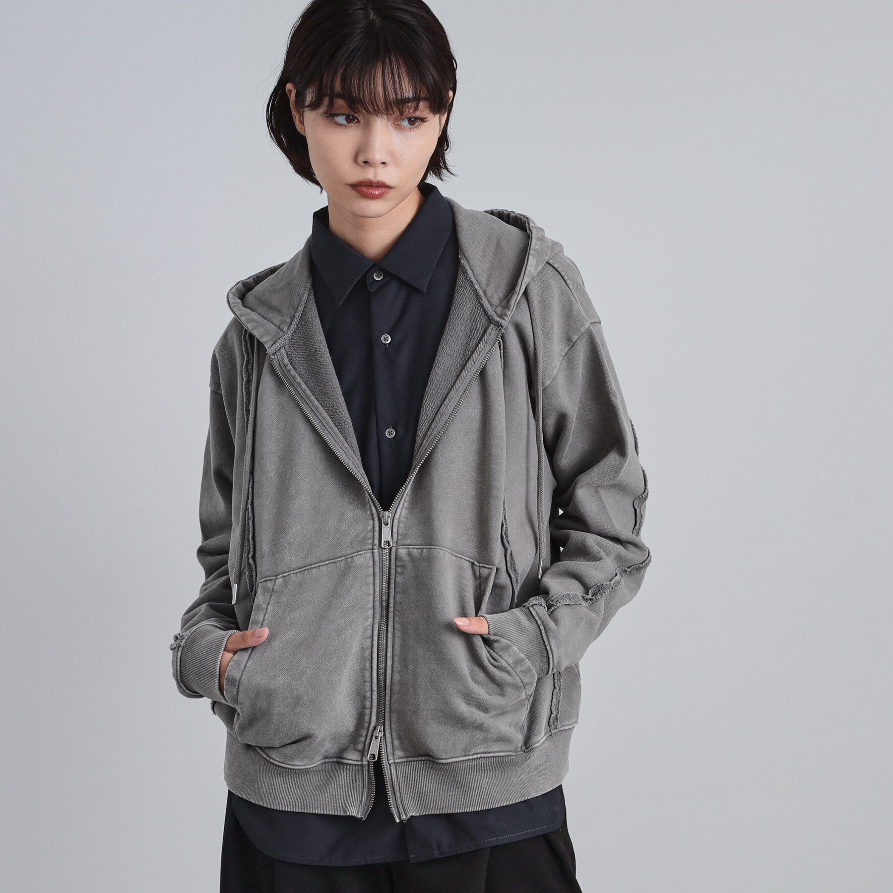 tk.TAKEO KIKUCHI「ヘヴィウェイトヴィンテージジップパーカ」|パーカー|