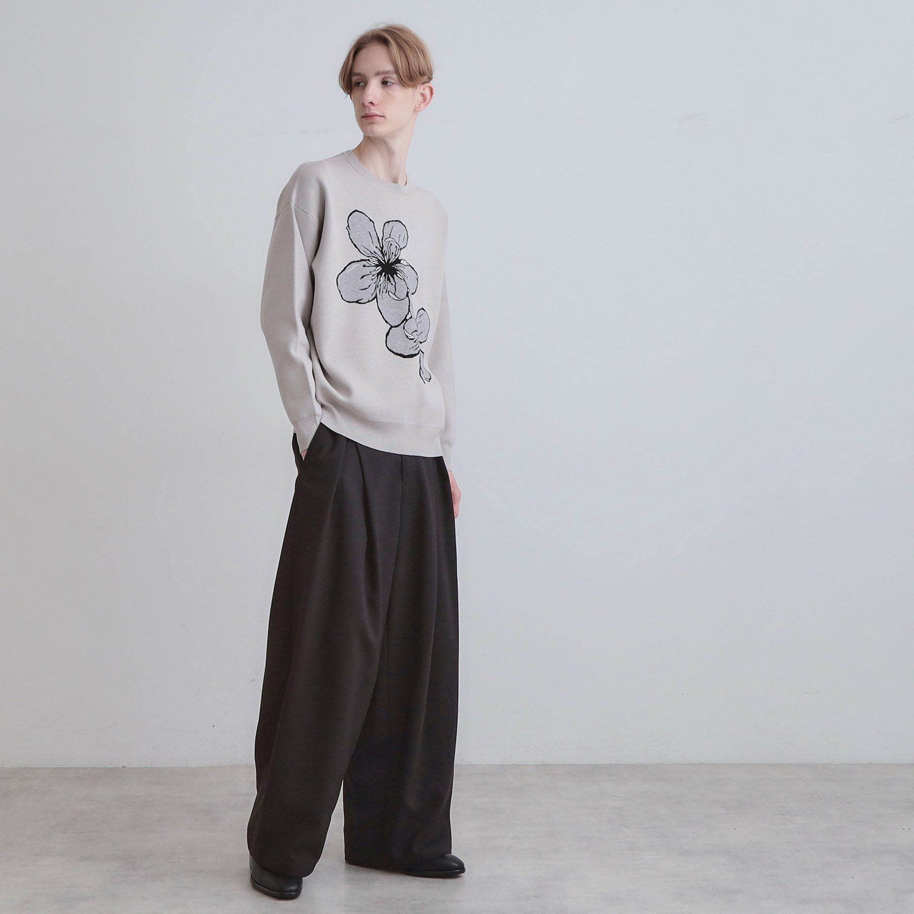 tk.TAKEO KIKUCHI「フラワーニットプルオーバー」|ニット・セーター|