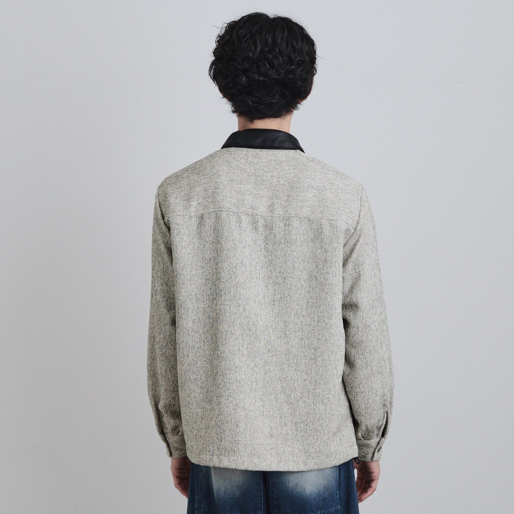 tk.TAKEO KIKUCHI「衿配色ツイードシャツ」|シャツ・ブラウス|