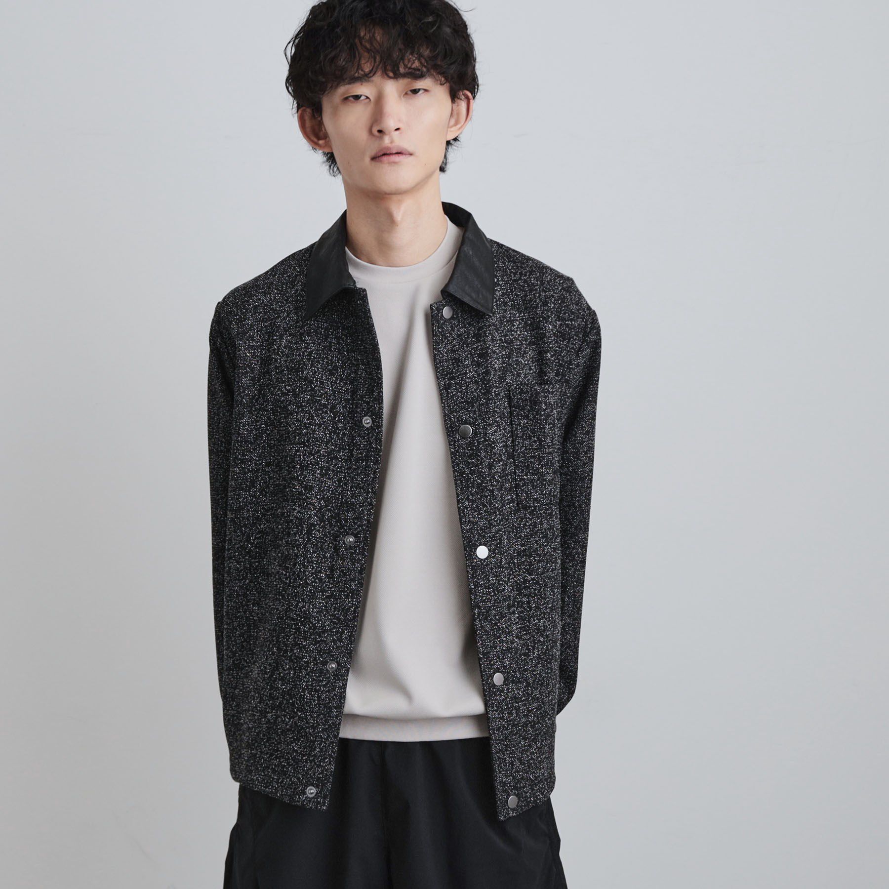 tk.TAKEO KIKUCHI「衿配色ツイードシャツ」|シャツ・ブラウス|