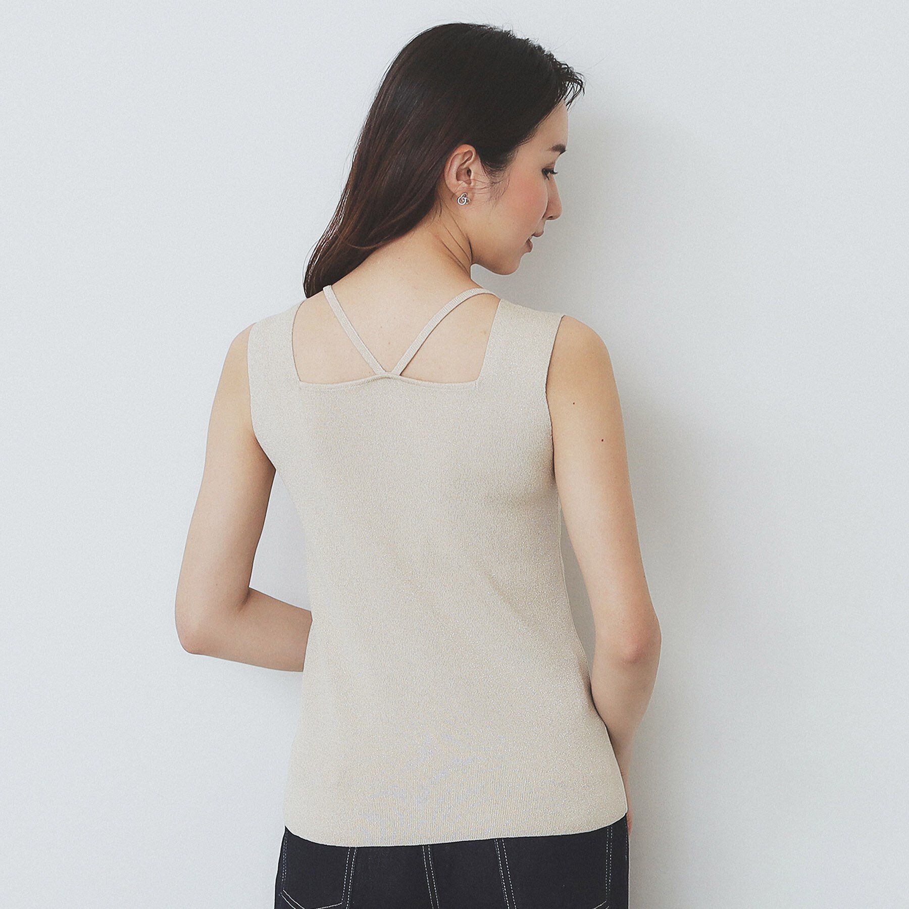 index「スクエアネックニットタンク【洗濯機洗い可】」|キャミソール|