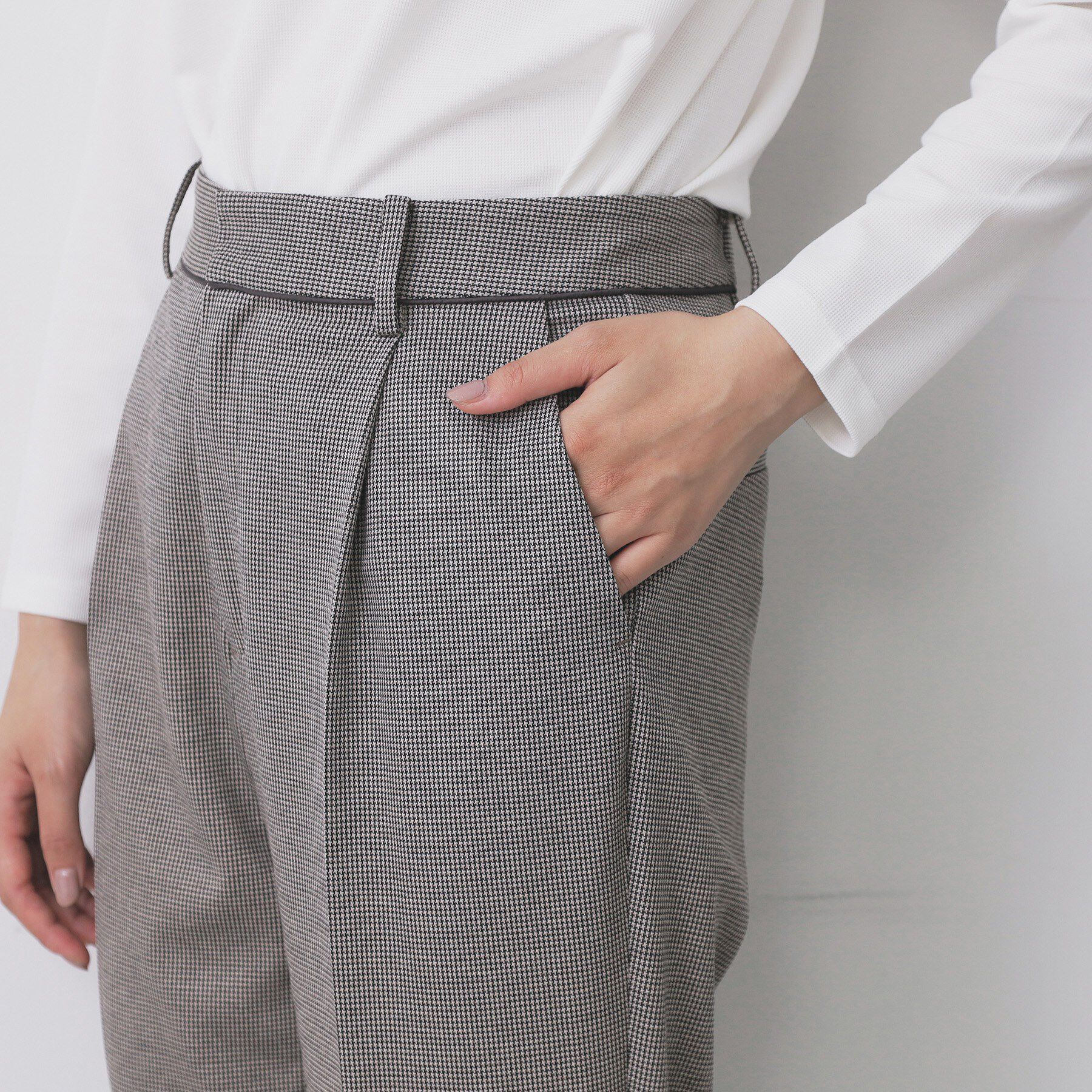 index「《丈が選べる》ストレッチテーパードパンツ/セットアップ対応【洗濯機OK/イージーアイロン】」|その他|