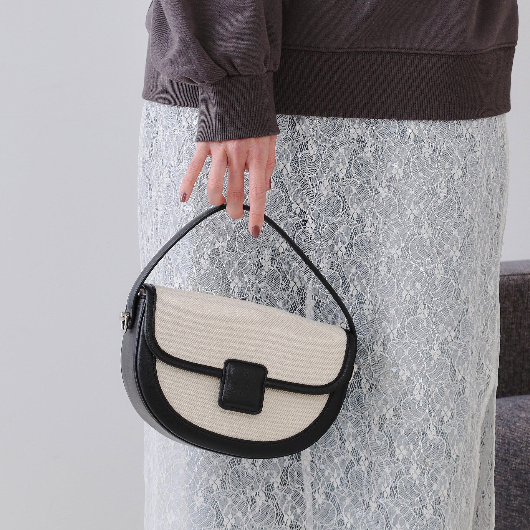 OPAQUE.CLIP「【2WAY】キャンバストリミングデザインバッグ」|ショルダー・メッセンジャー|