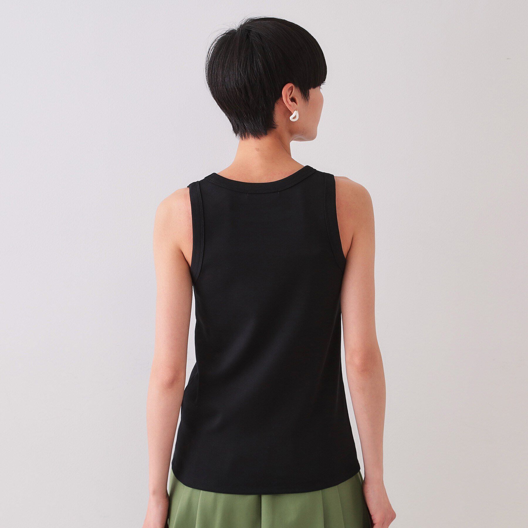 OPAQUE.CLIP「フライスアメリカンスリーブタンクトップ」|キャミソール|