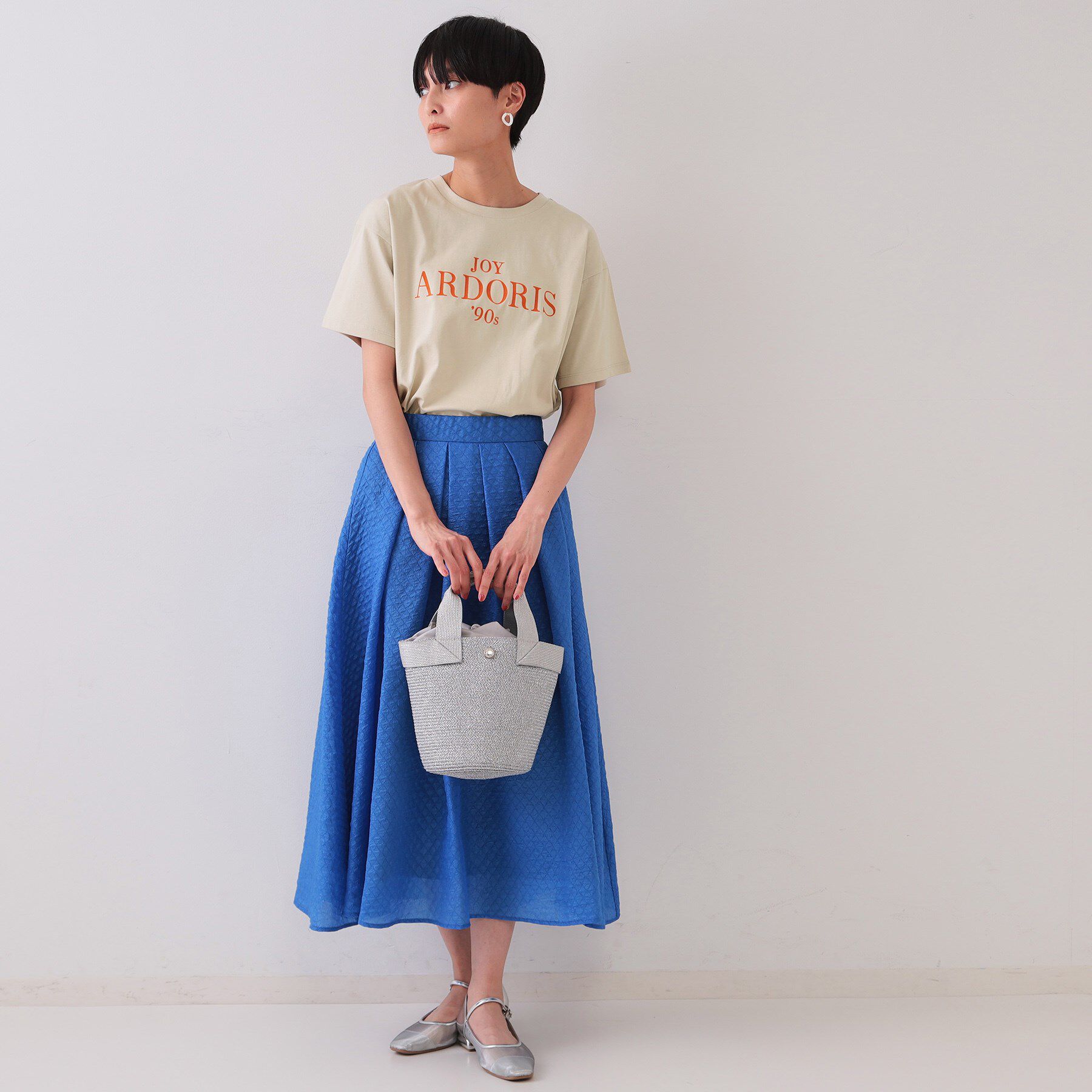 OPAQUE.CLIP「フロッキーロゴTシャツ【洗濯機洗い可】」|Tシャツ・カットソー|