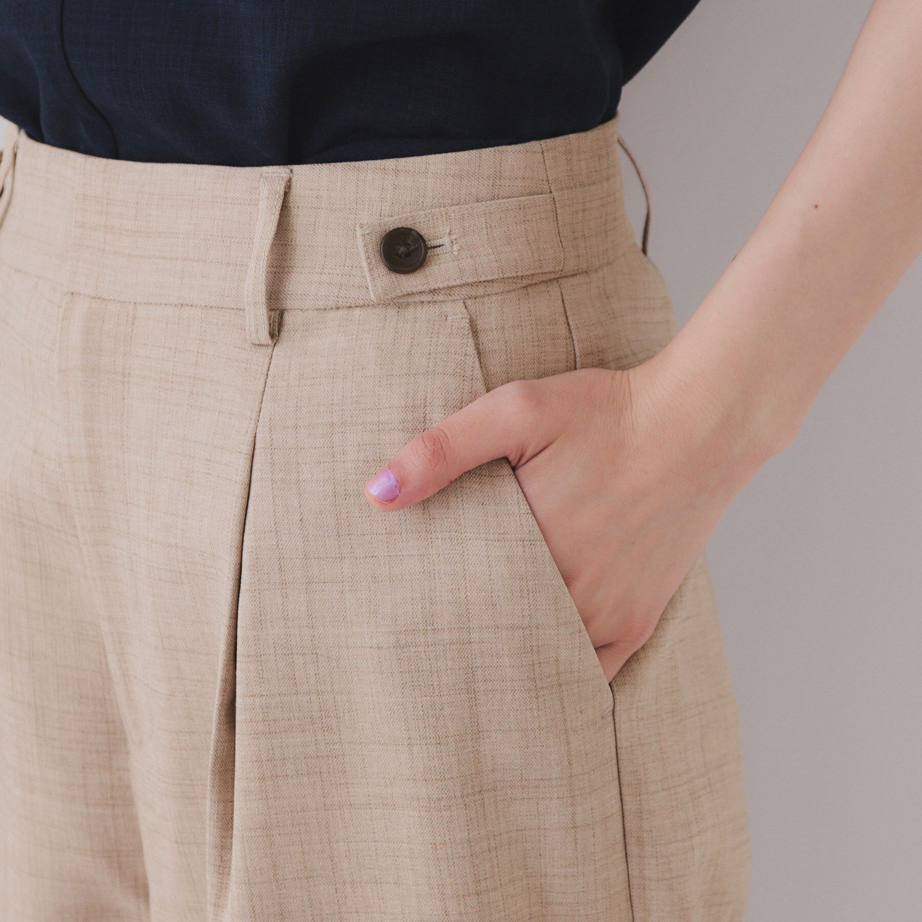 OPAQUE.CLIP「メランジワイドパンツ/セットアップ対応可【洗濯機洗い可】」|その他|