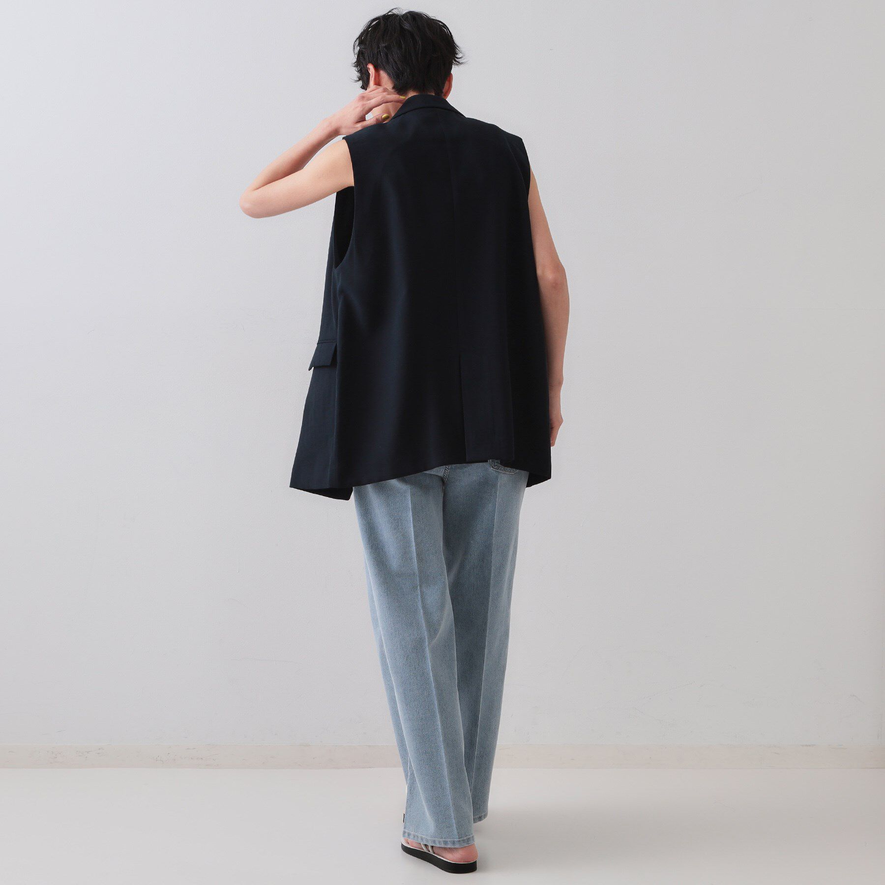 OPAQUE.CLIP「《美人百花掲載》テーラードジレ/セットアップ対応【洗える】」|ベスト・ジレ|