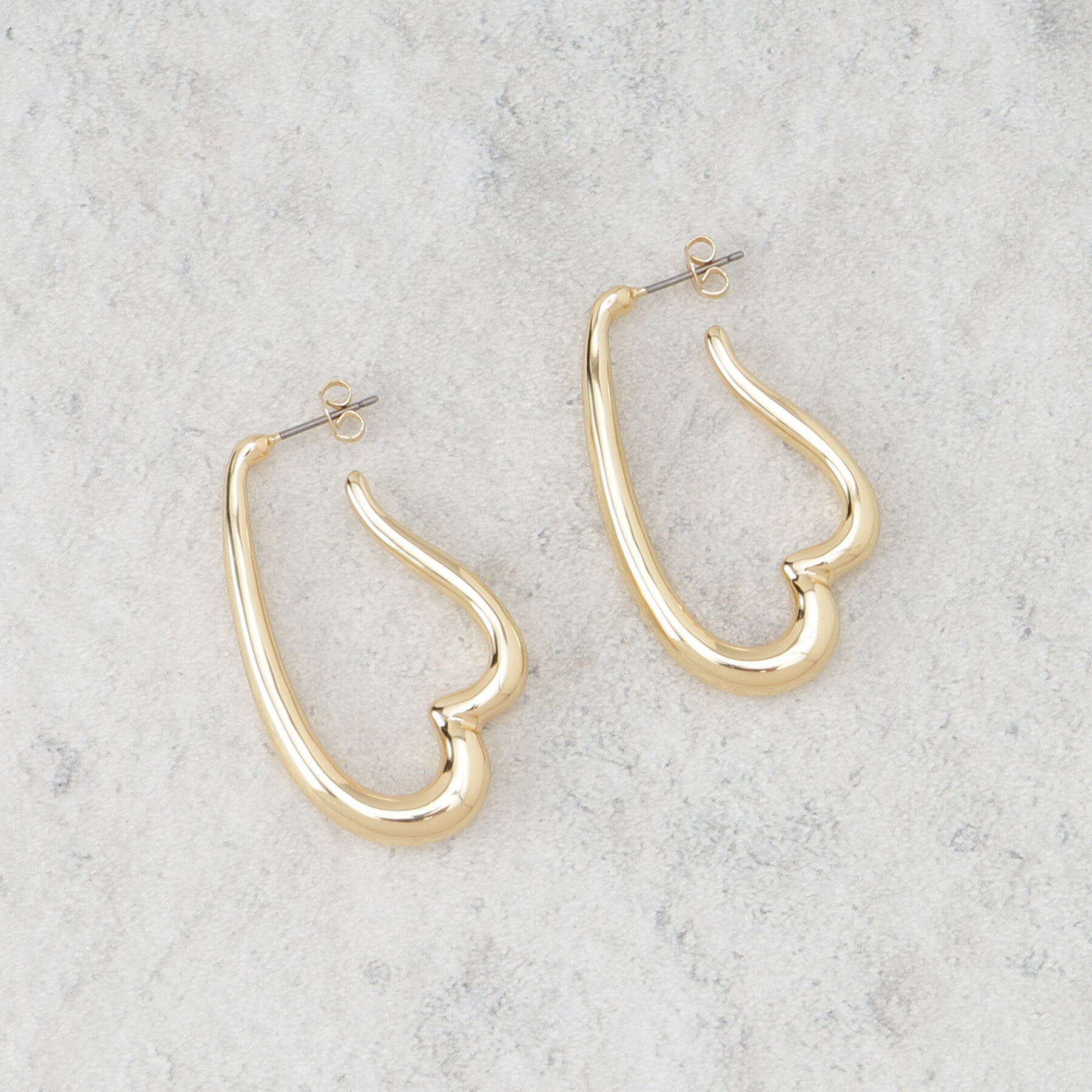 OPAQUE.CLIP「変型ハートピアス」|ピアス|ゴールド(007)