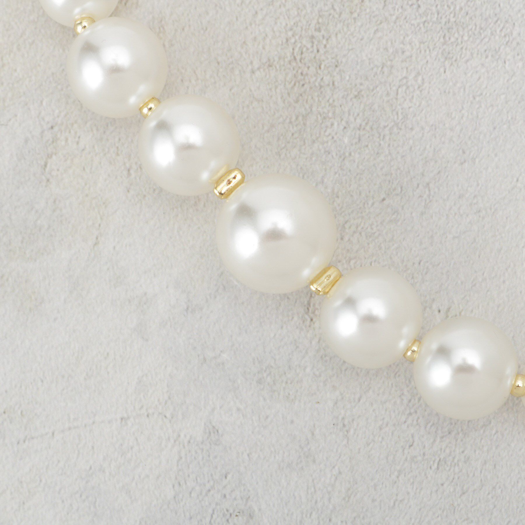 OPAQUE.CLIP「大小フェイクパールネックス」|ネックレス|