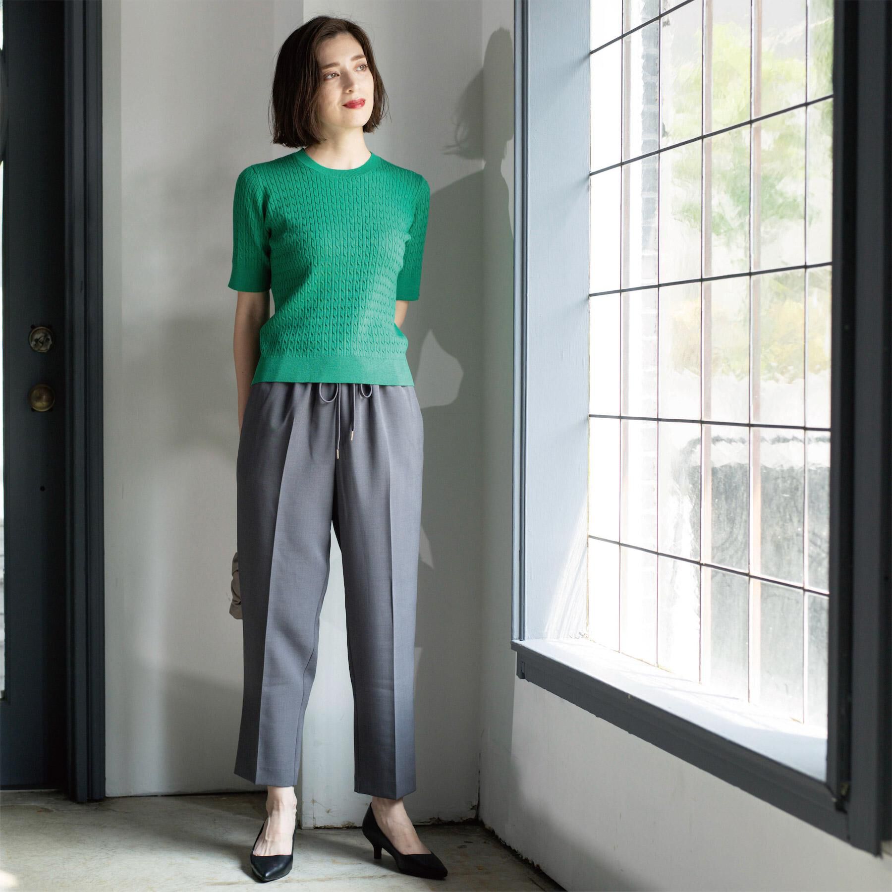 OPAQUE.CLIP「ストレッチ美脚イージーテーパードパンツ【防シワ/洗濯機洗い可】」|その他|