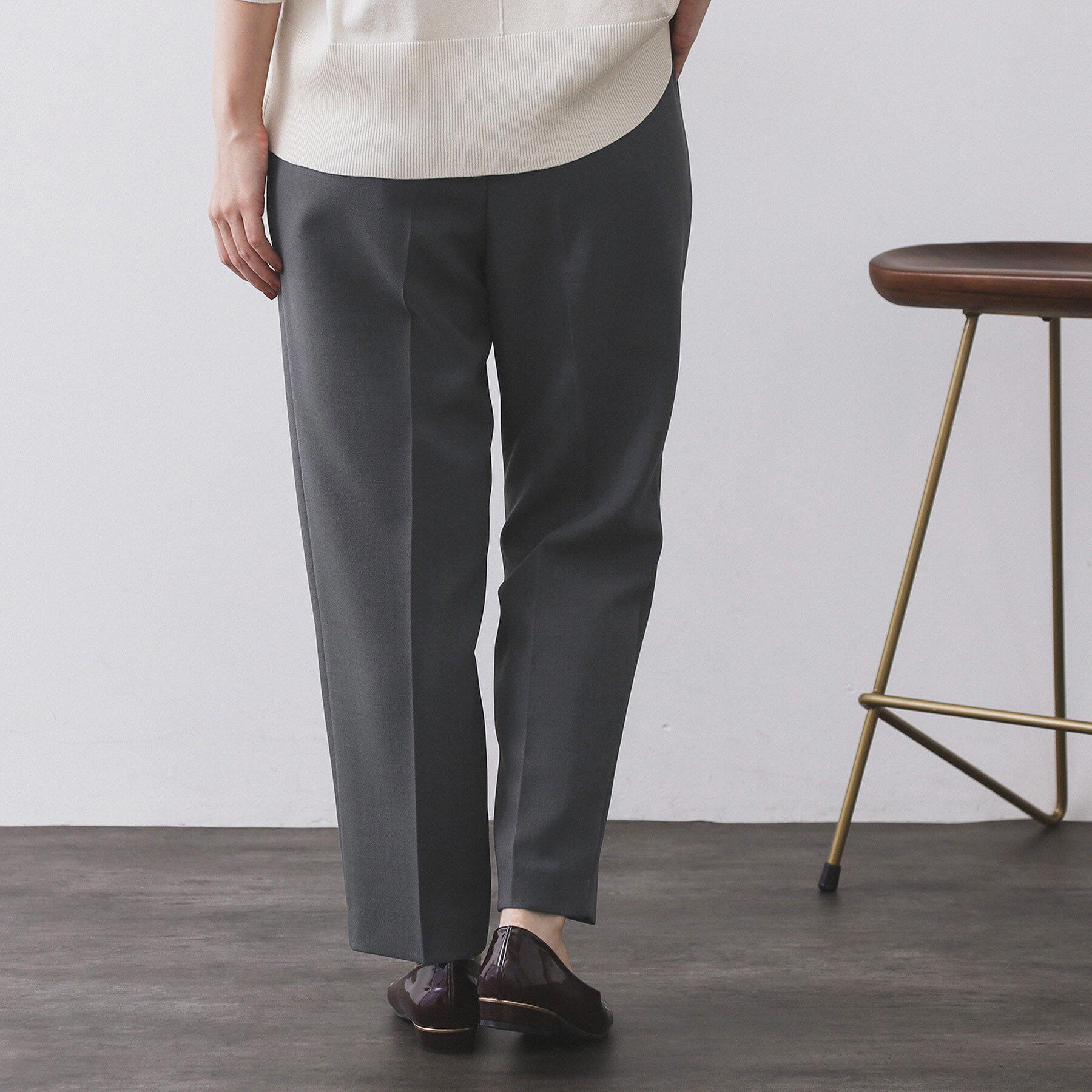 OPAQUE.CLIP「ストレッチ美脚イージーテーパードパンツ【防シワ/洗濯機洗い可】」|その他|