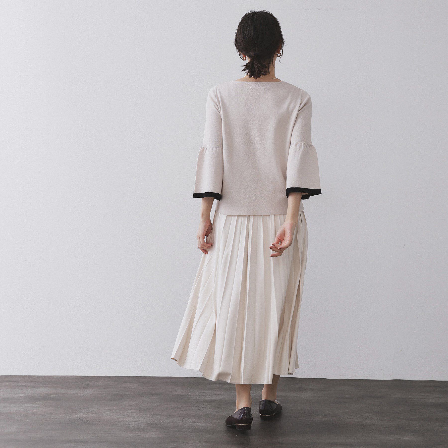 OPAQUE.CLIP「フェイクスウェードプリーツスカート【静電気防止加工/洗濯機OK】」|スカート|