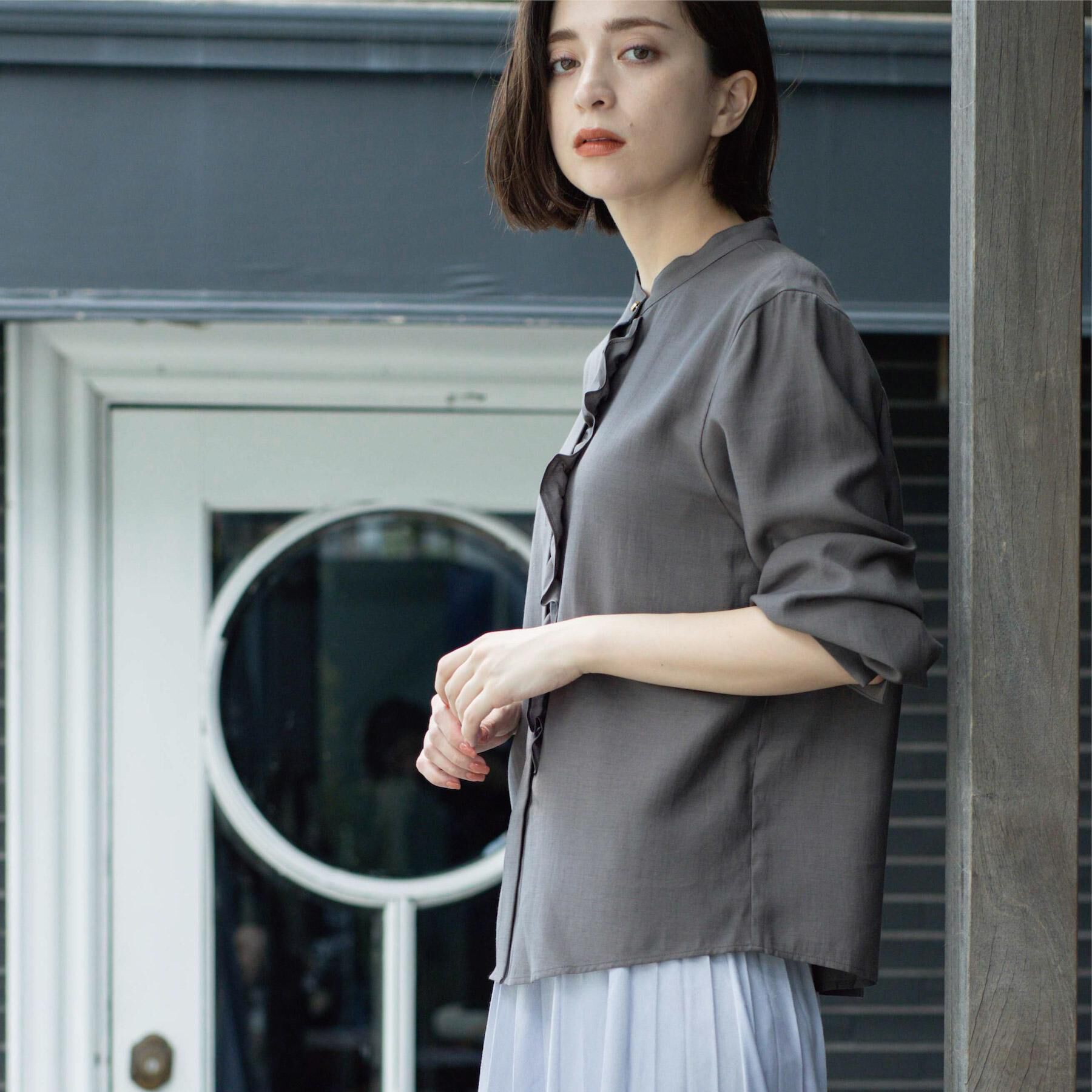 OPAQUE.CLIP「フロントフリルブラウス【洗濯機OK】」|シャツ・ブラウス|