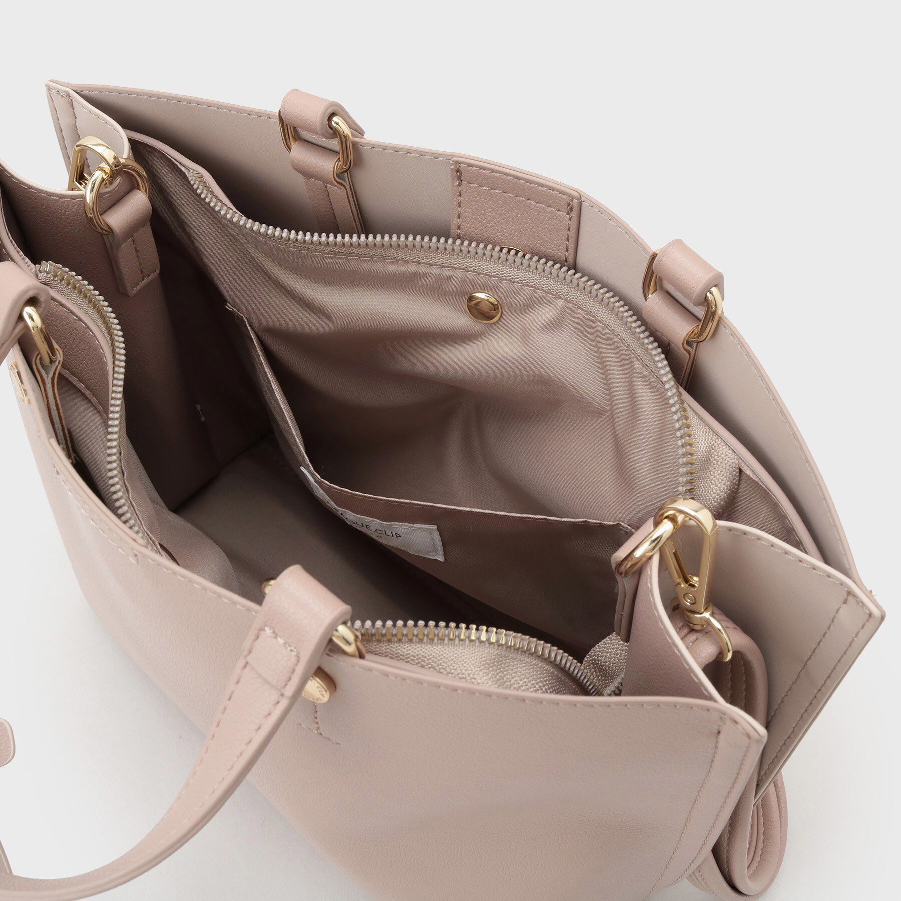 OPAQUE.CLIP「【2WAY/名品】バイカラー3層ミドルトートバッグ」|トートバッグ|