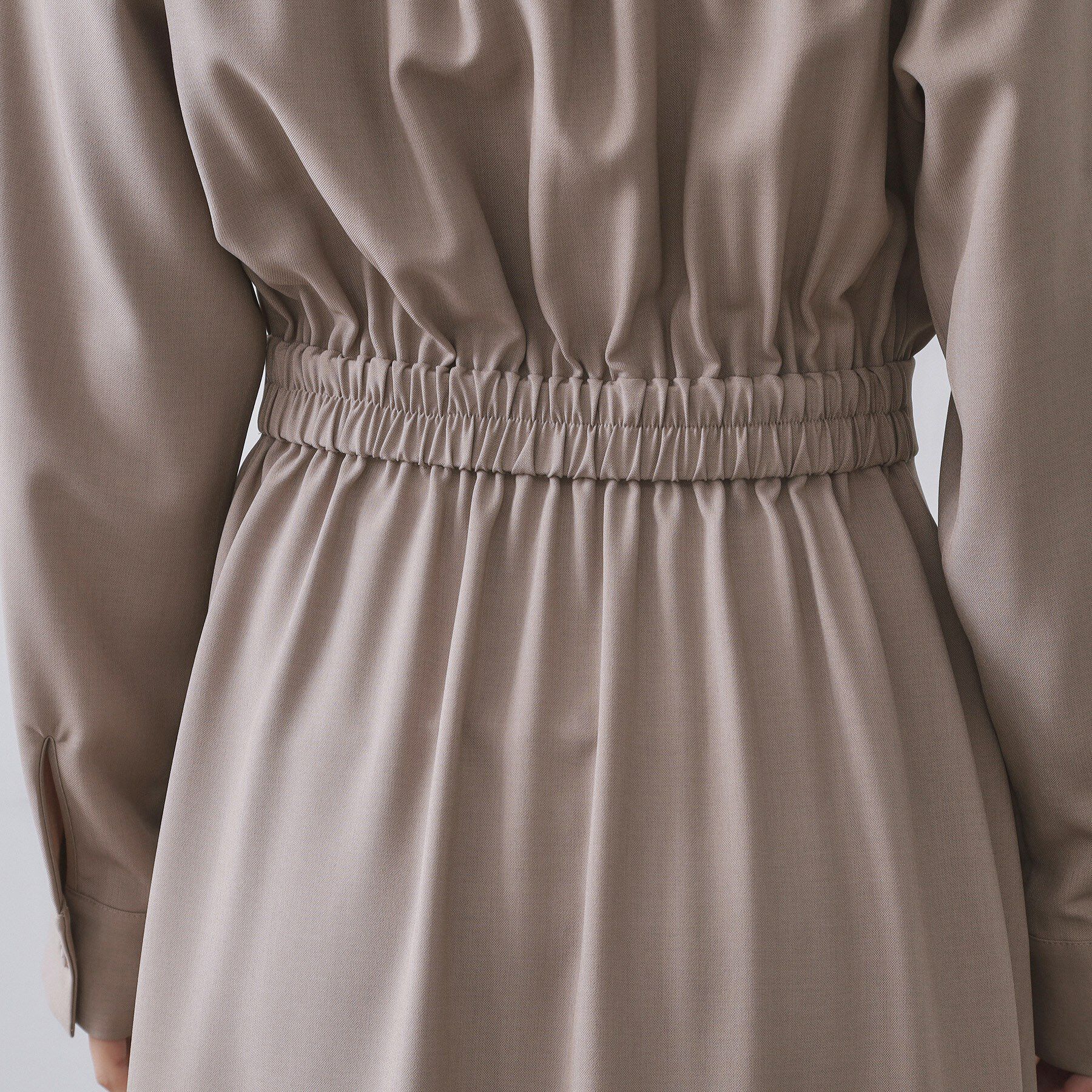 OPAQUE.CLIP「ウールライクフィット＆フレアワンピース【洗濯機OK】」|ワンピース|