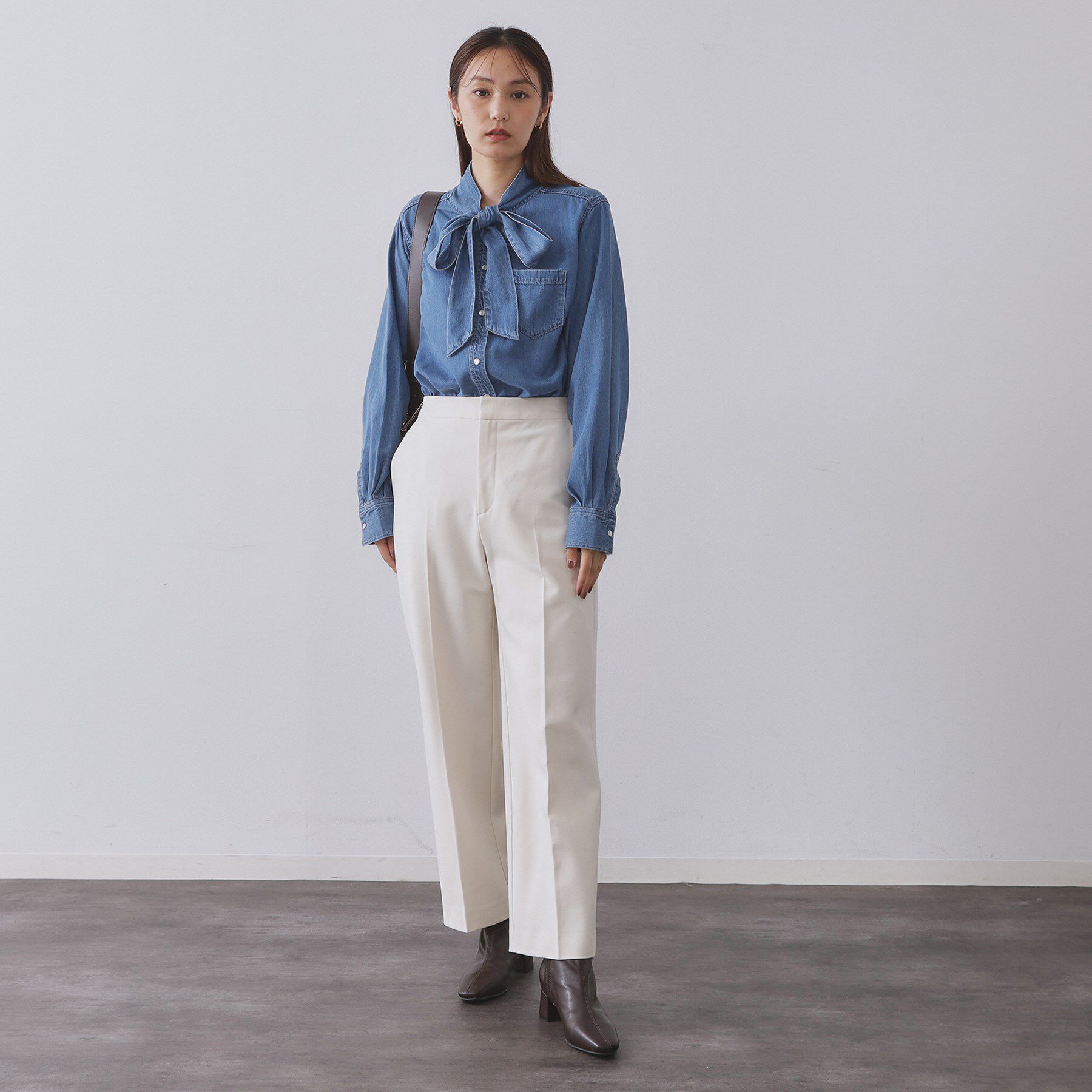 OPAQUE.CLIP「ウォームタッチ ワイドパンツ【洗濯機洗OK/ストレッチ】≪SS～LL≫」|その他|