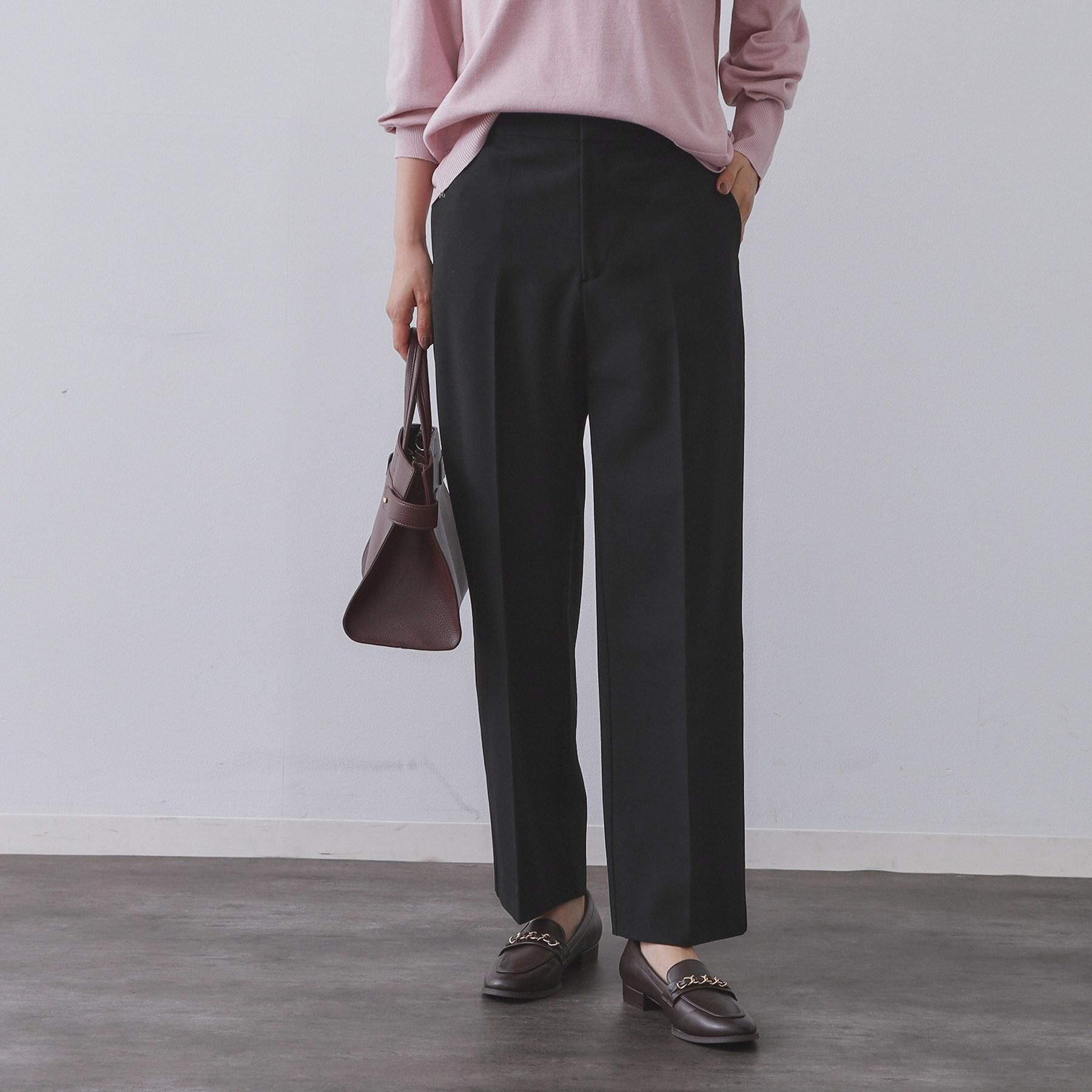 OPAQUE.CLIP「ウォームタッチ ワイドパンツ【洗濯機洗OK/ストレッチ】≪SS～LL≫」|その他|