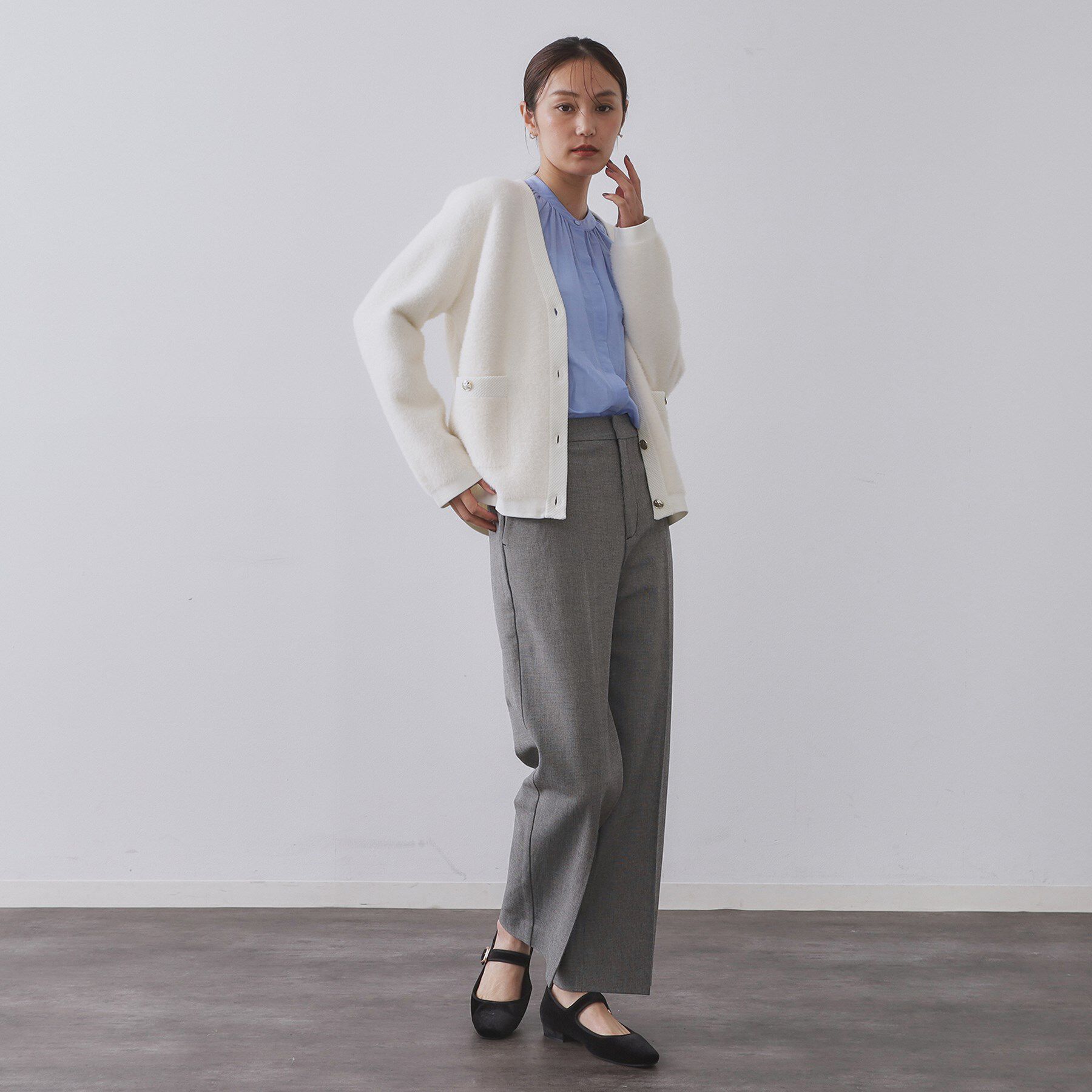 OPAQUE.CLIP「ウォームタッチ ワイドパンツ【洗濯機洗OK/ストレッチ】≪SS～LL≫」|その他|