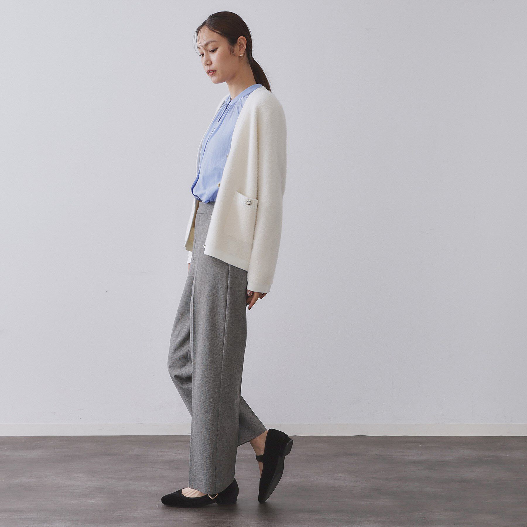 OPAQUE.CLIP「ウォームタッチ ワイドパンツ【洗濯機洗OK/ストレッチ】≪SS～LL≫」|その他|