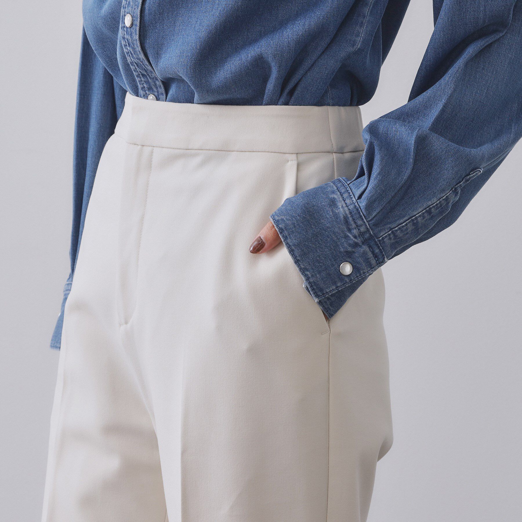 OPAQUE.CLIP「ウォームタッチ ワイドパンツ【洗濯機洗OK/ストレッチ】≪SS～LL≫」|その他|