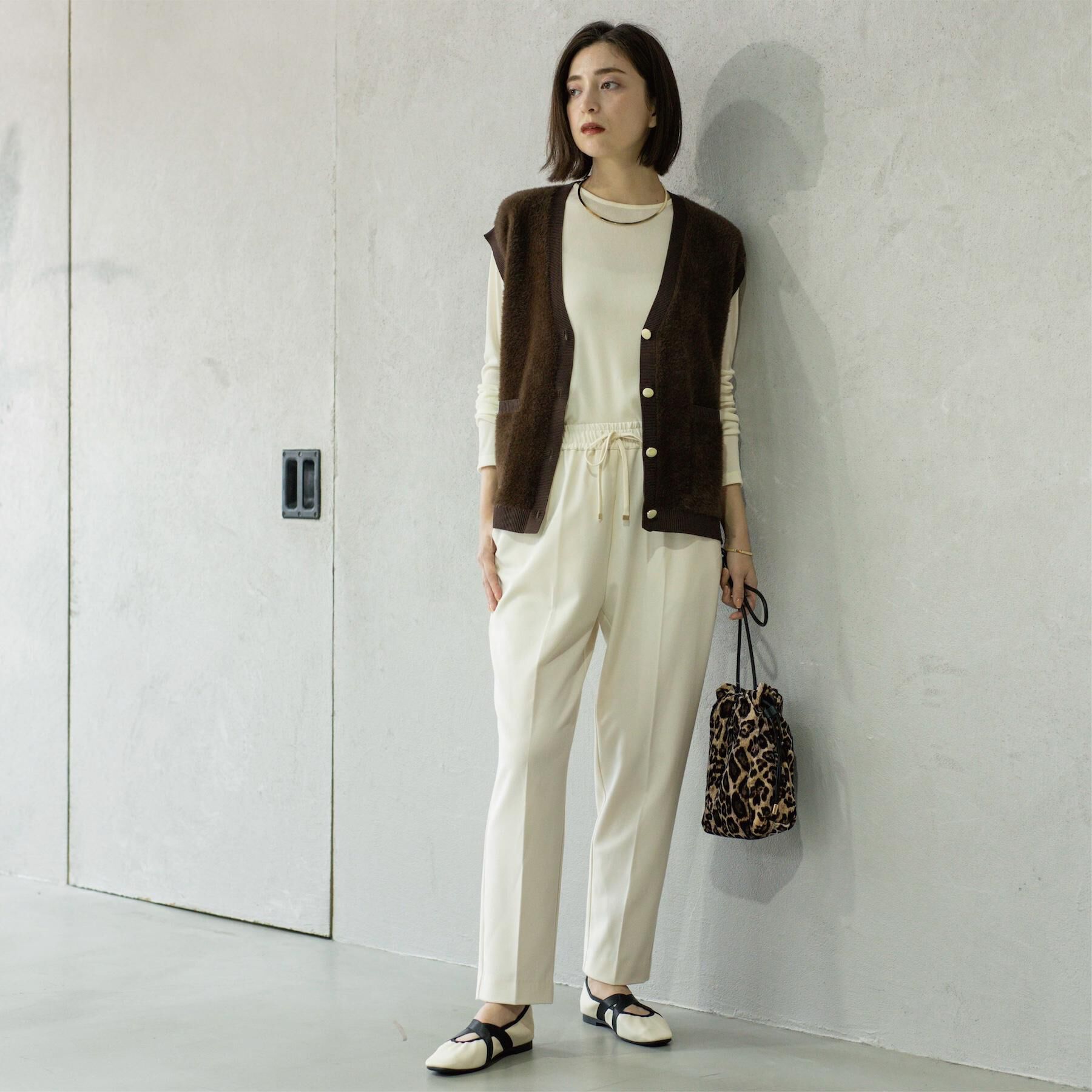 OPAQUE.CLIP「ウォームタッチ イージーテーパードパンツ【洗濯機洗OK/ストレッチ】」|その他|