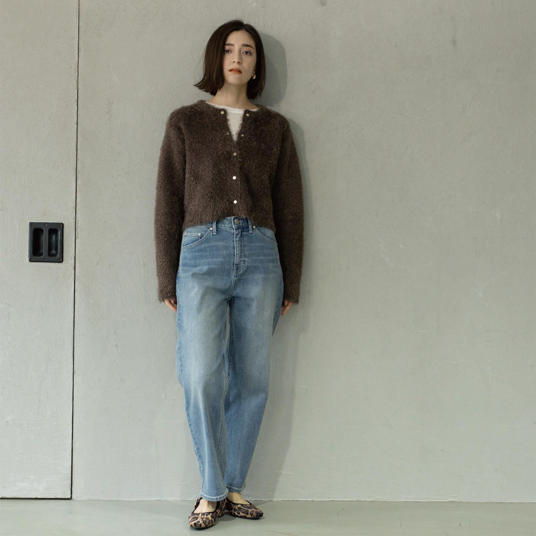 OPAQUE.CLIP「シャギーショートカーディガン【洗濯機OK】《6col》」|カーディガン|