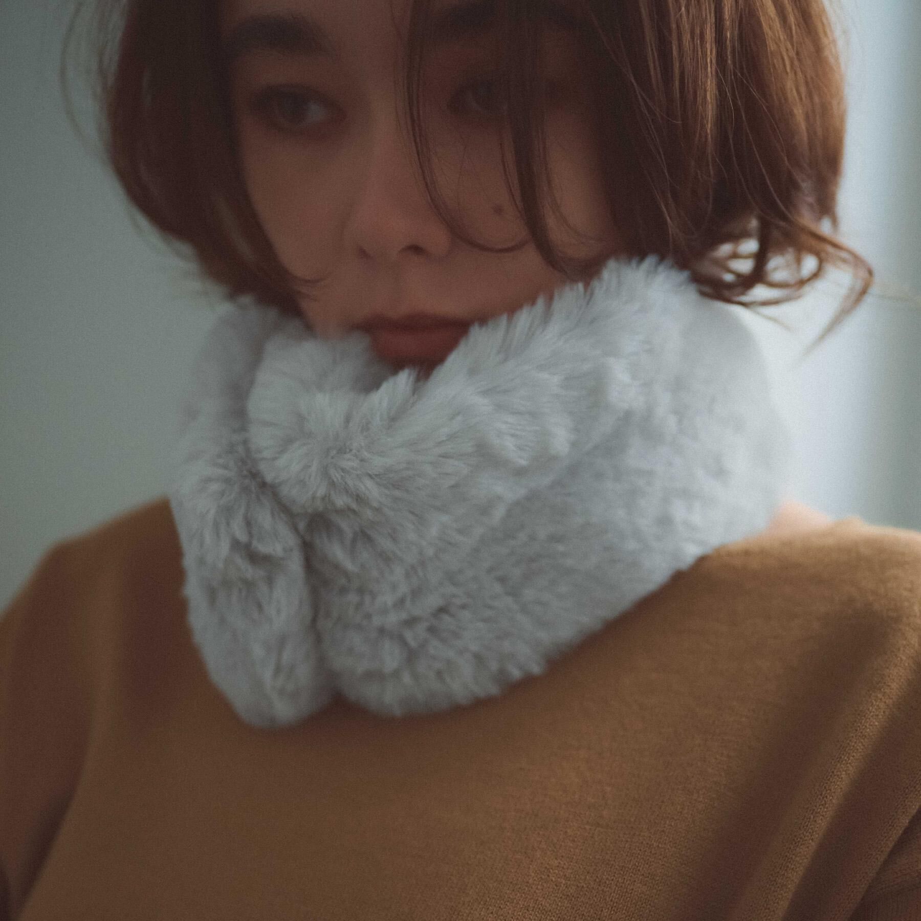 OPAQUE.CLIP「【マグネット仕様】フェイクファーミニティペット」|ストール|