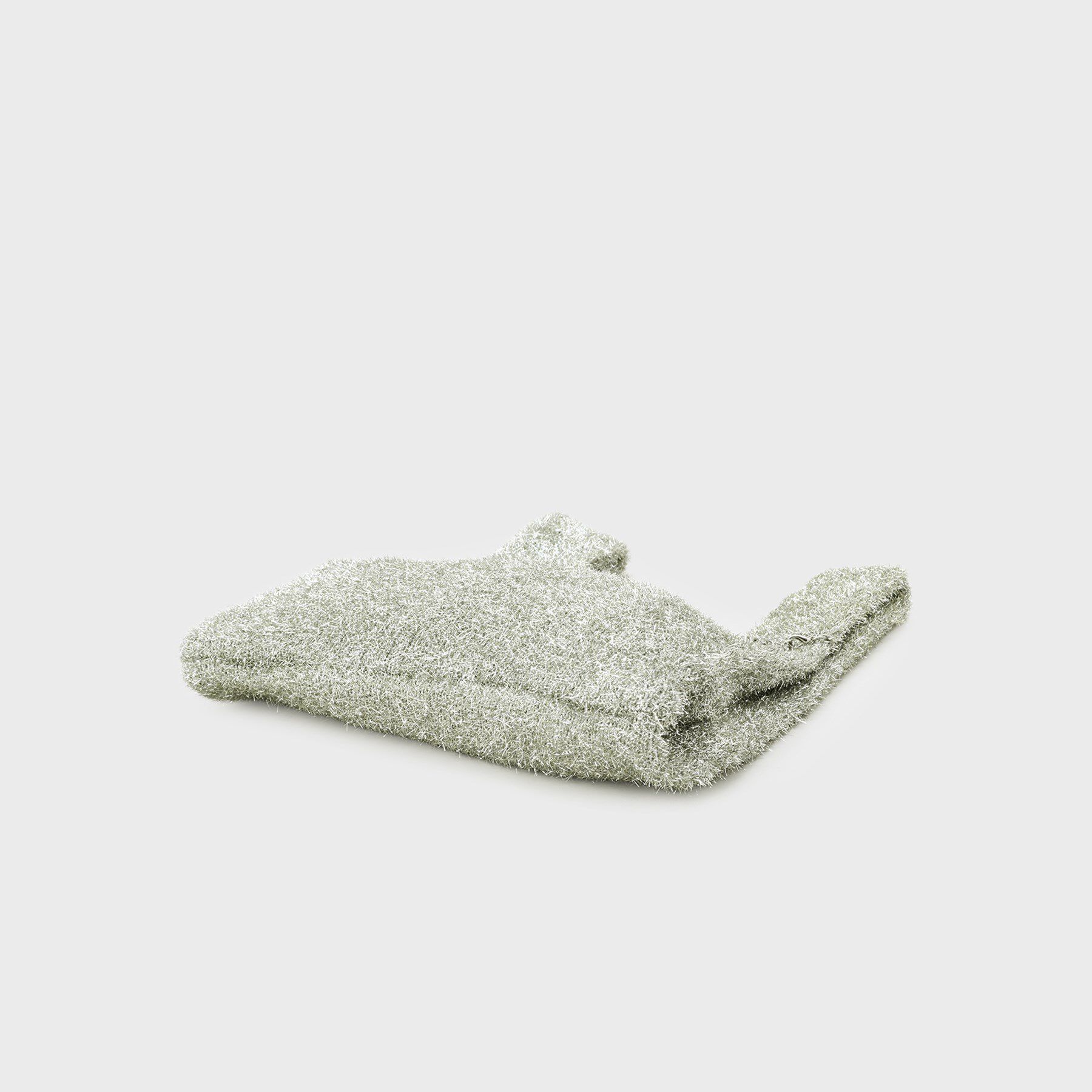 OPAQUE.CLIP「メタルチャーム付きラメニットバッグ」|トートバッグ|