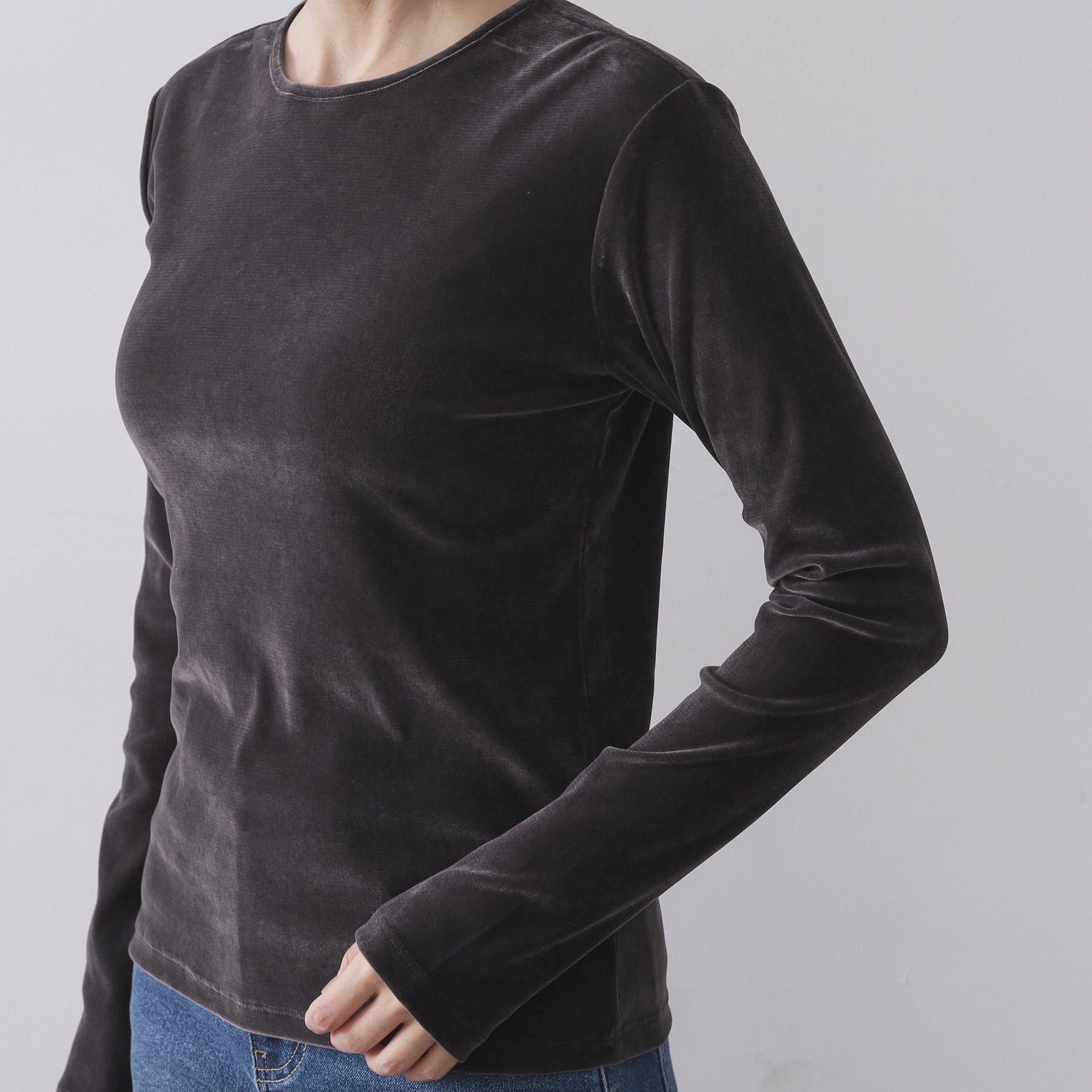 OPAQUE.CLIP「フロッキーチュールトップス【洗濯機OK】」|Tシャツ・カットソー|