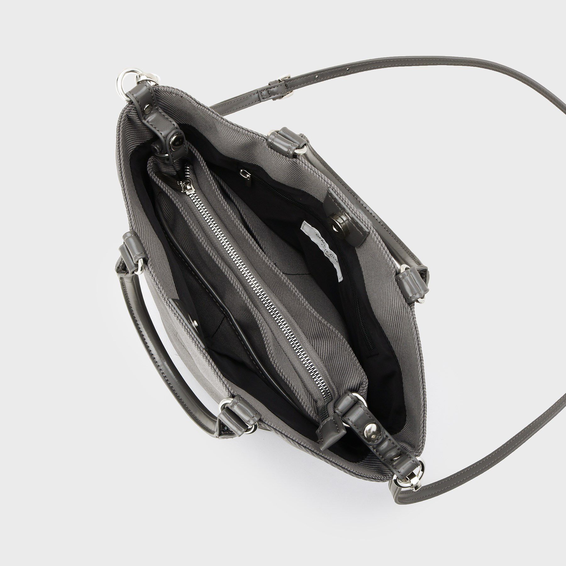 OPAQUE.CLIP「【マルチWAY】ミニショルダーとしても使える！バッグインポーチ付きミドルトートバッグ」|トートバッグ|