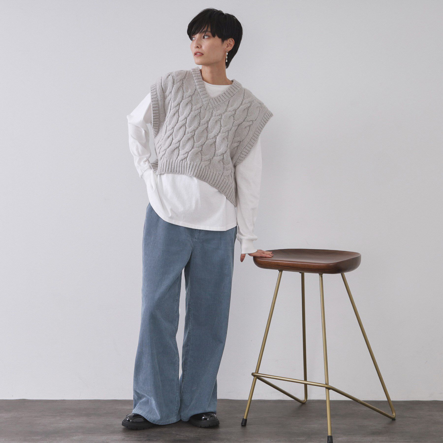 OPAQUE.CLIP「コーデュロイワイドパンツ【洗濯機OK】」|その他|