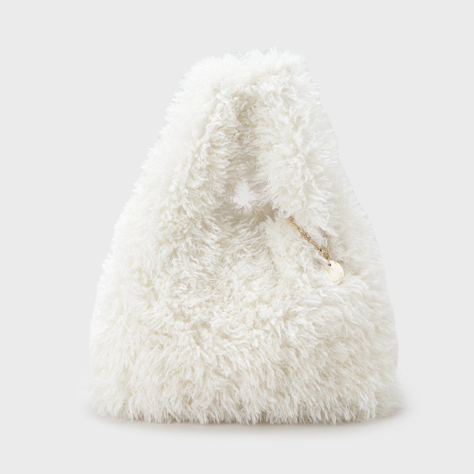 OPAQUE.CLIP「ラム風フェイクファーハンドバッグ」|ハンドバッグ|