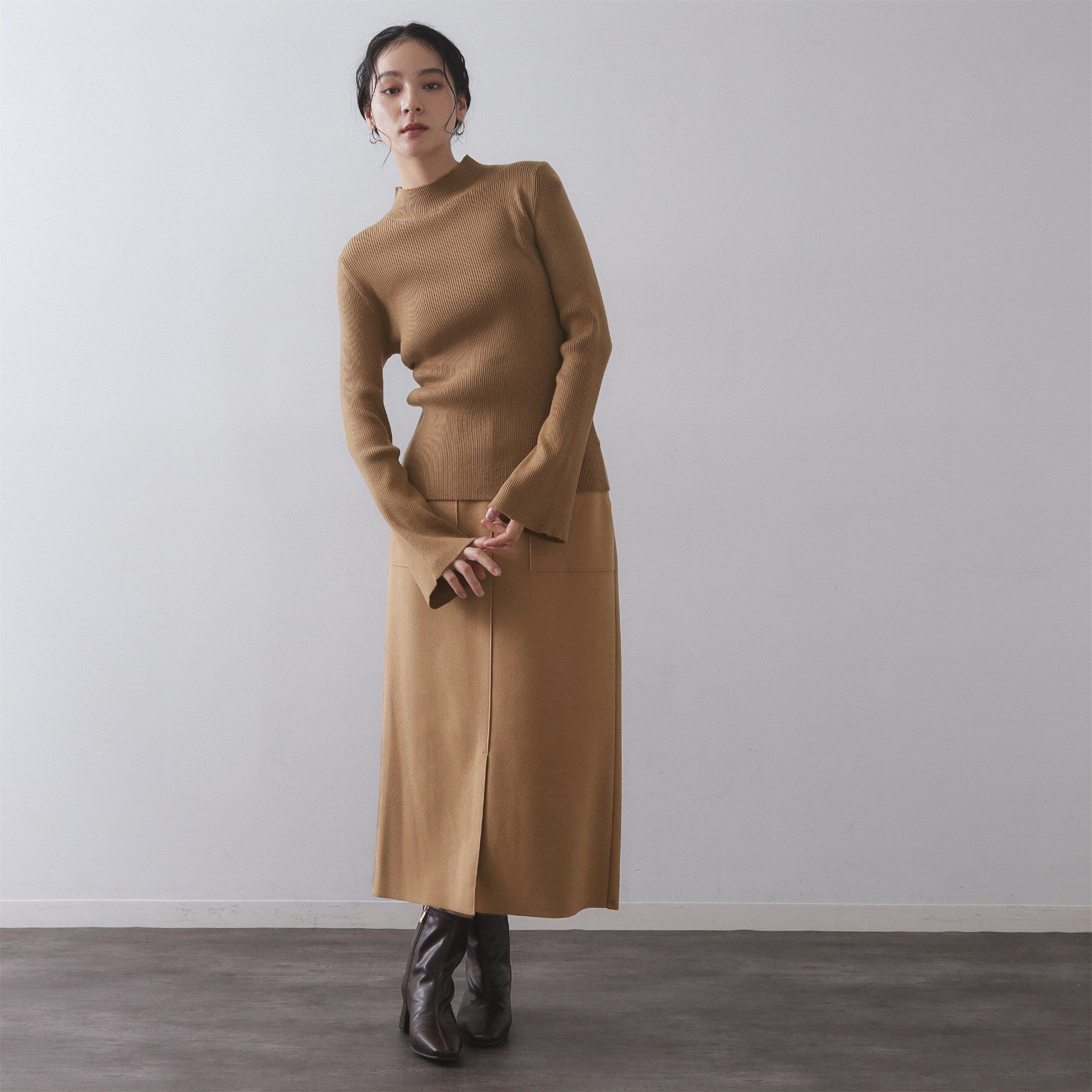 OPAQUE.CLIP「《ツインセット》ベスト&times;リブニット【洗濯機OK】」|その他|