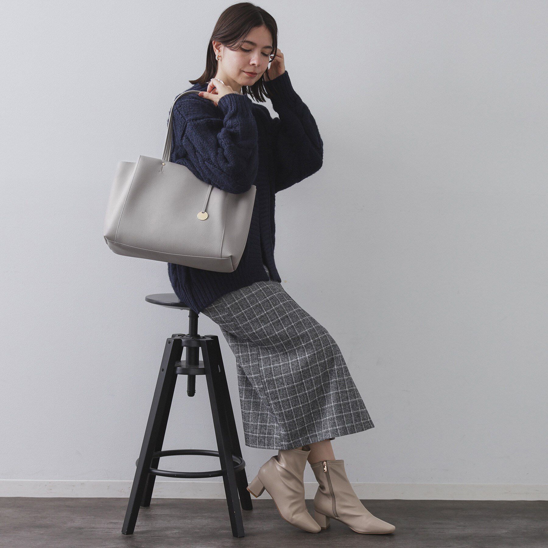 OPAQUE.CLIP「【人間工学／A4サイズ対応】シュリンクトートバッグ」|トートバッグ|