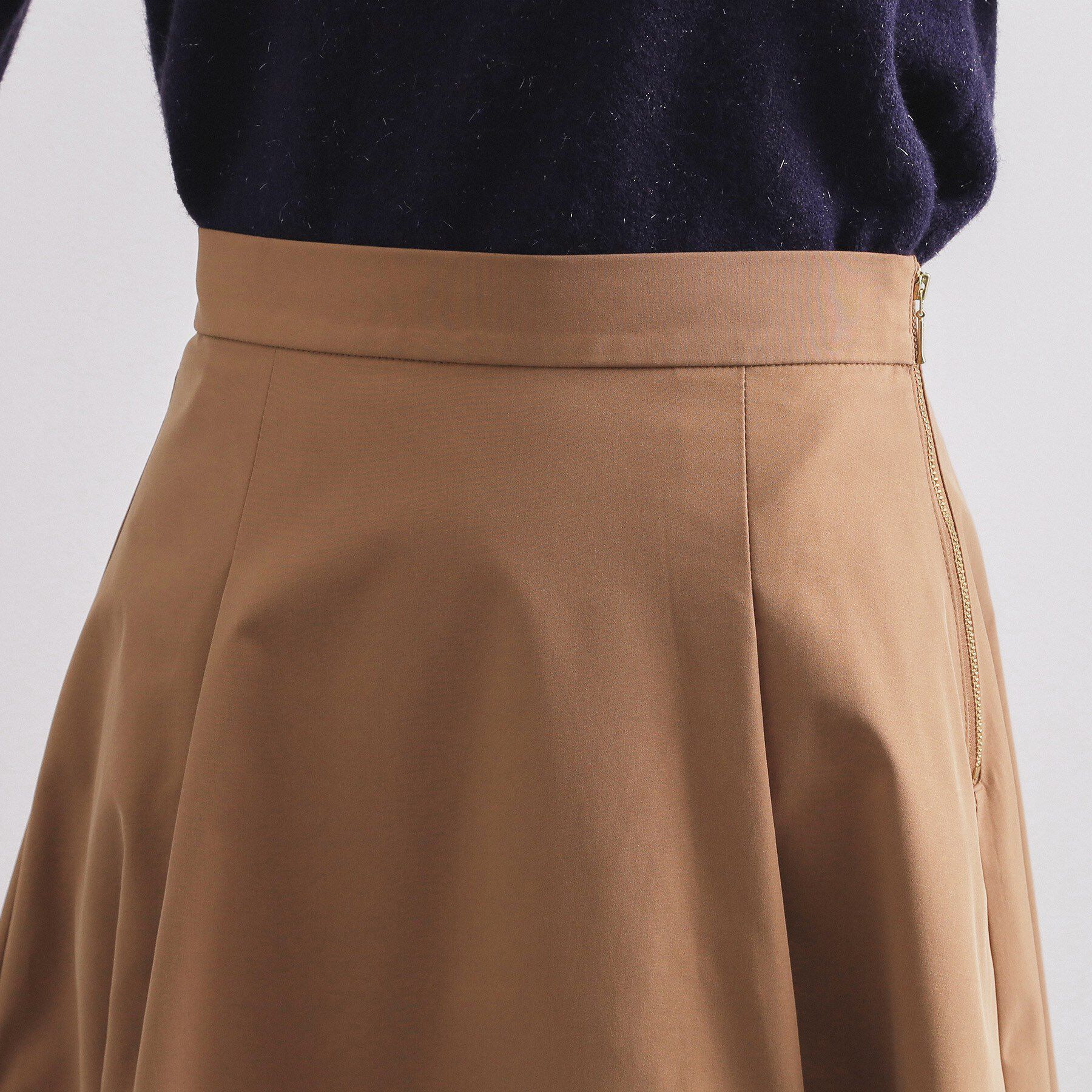 OPAQUE.CLIP「タフタフレアスカート【洗濯機OK】」|スカート|