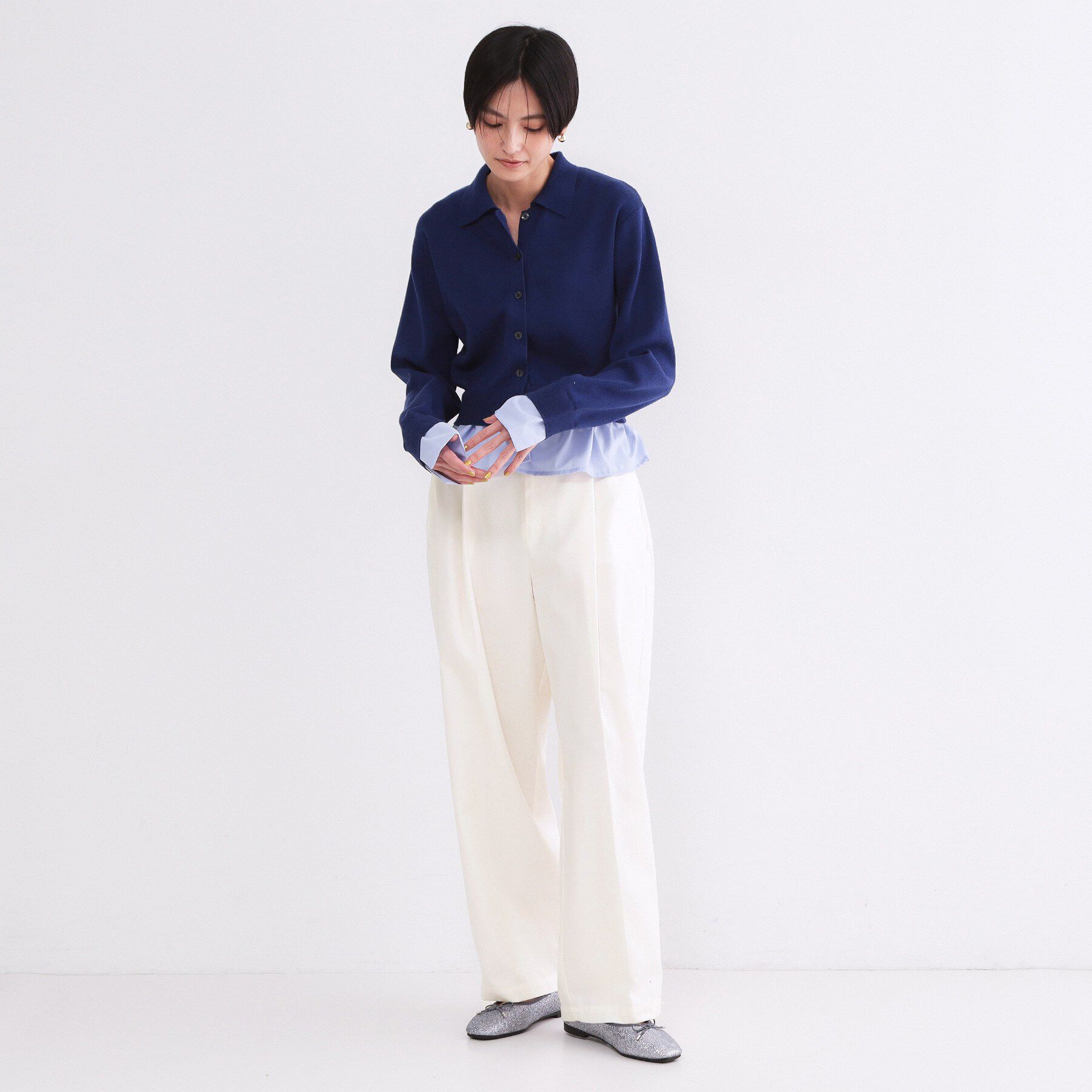 OPAQUE.CLIP「バレルレッグチノパンツ【洗濯機OK】」|その他|