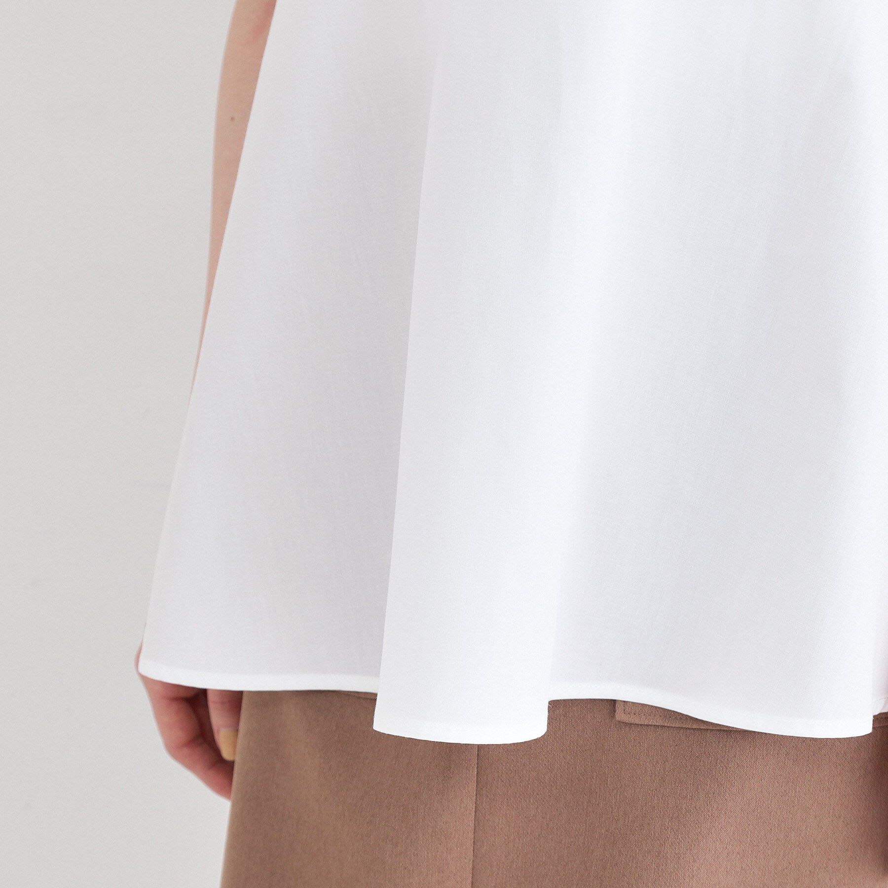 OPAQUE.CLIP「《ツインセット》ワイドニット&times;裾フレアタンクトップ【洗濯機OK】」|ニット・セーター|