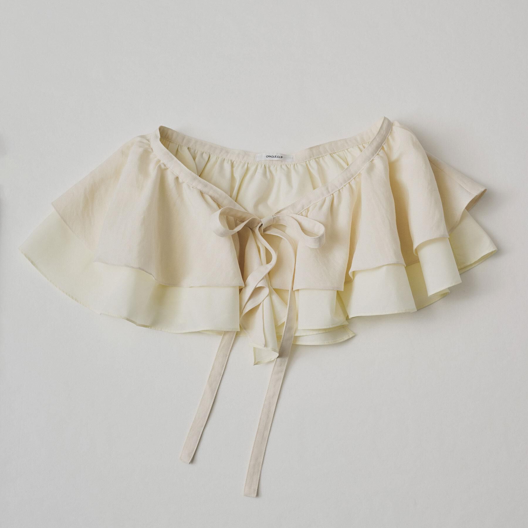 OPAQUE.CLIP「ラッフルフリルケープ【洗濯機OK】」|シャツ・ブラウス|