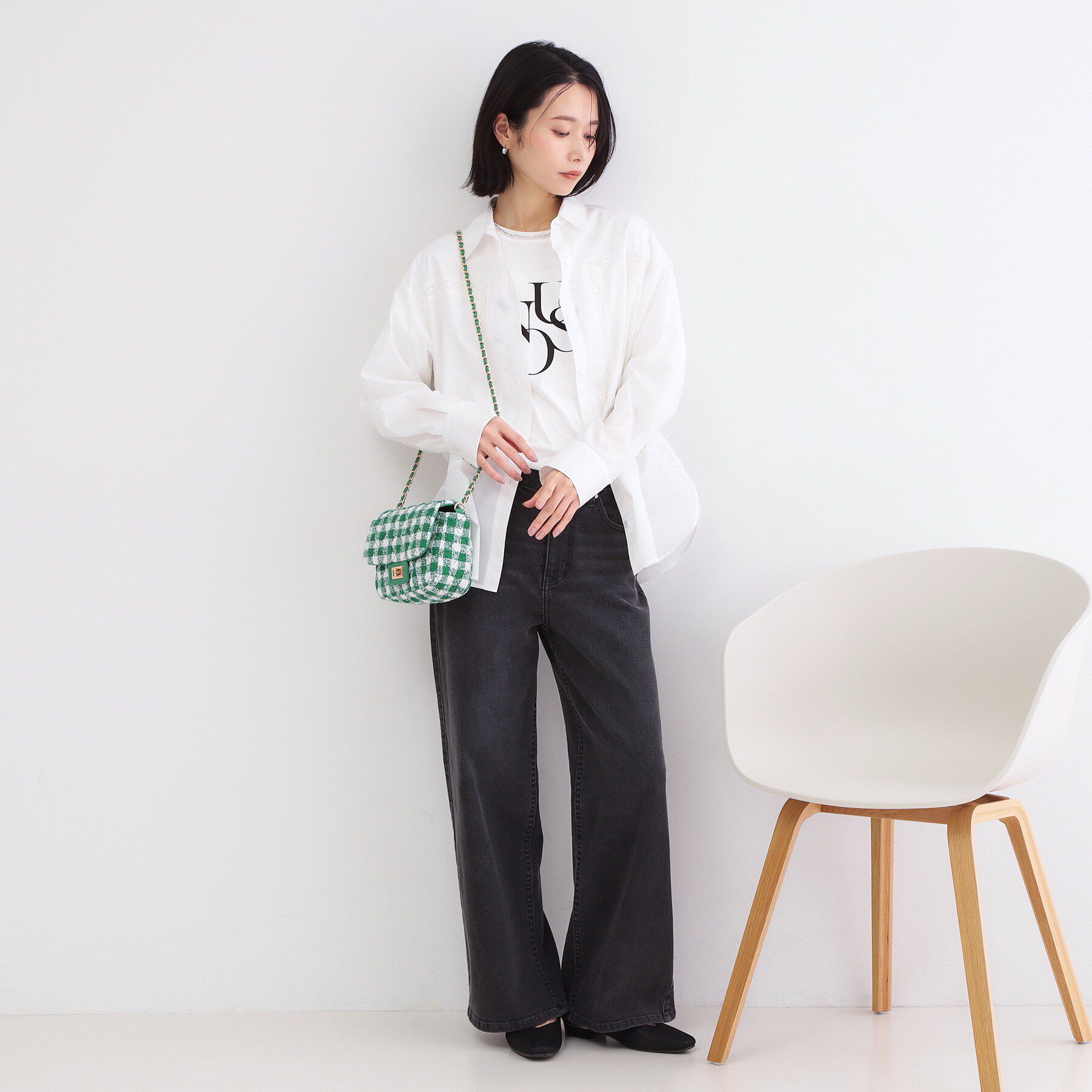 OPAQUE.CLIP「2WAYダイヤキルトチェーンショルダー」|ショルダー・メッセンジャー|